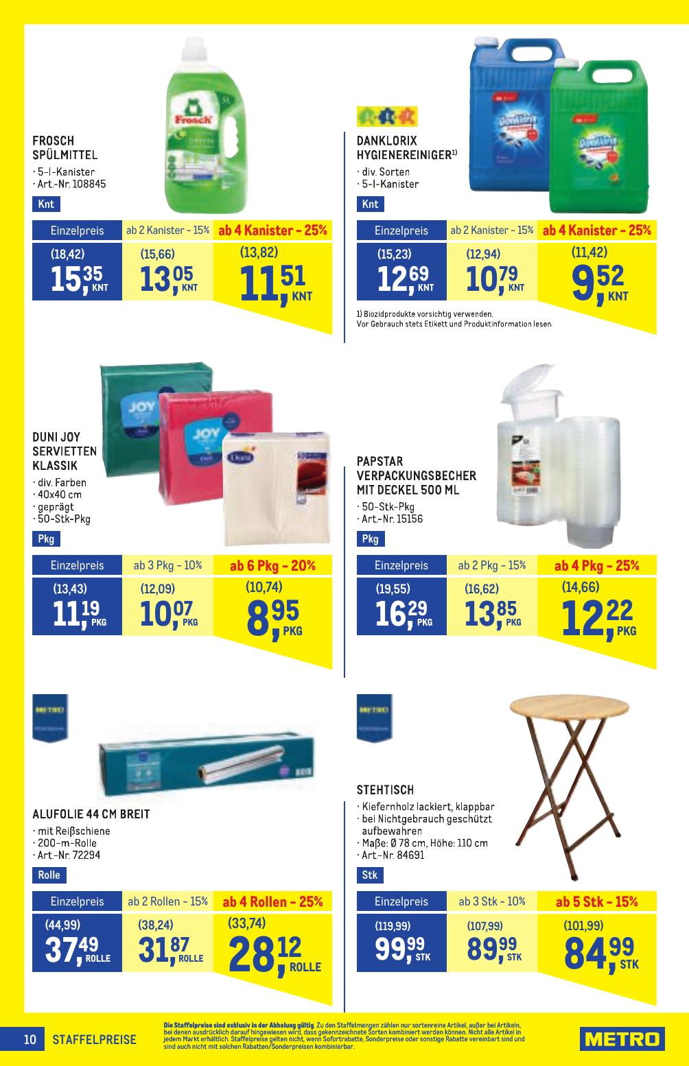 Metro Profi flyer page