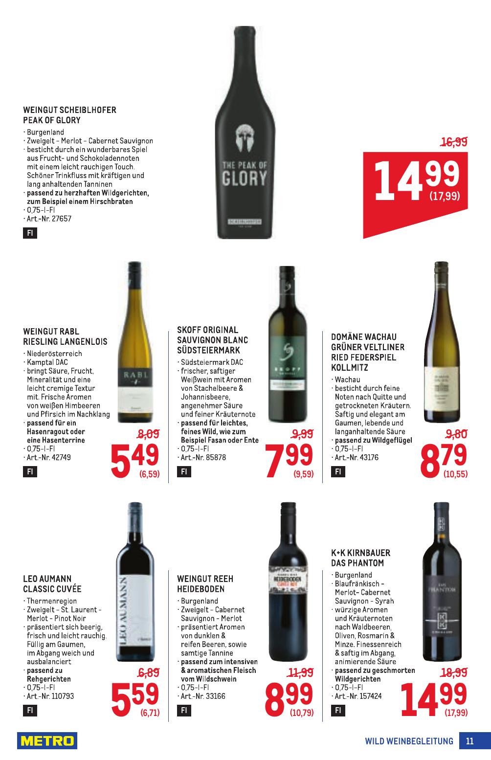 Metro Spezial flyer page