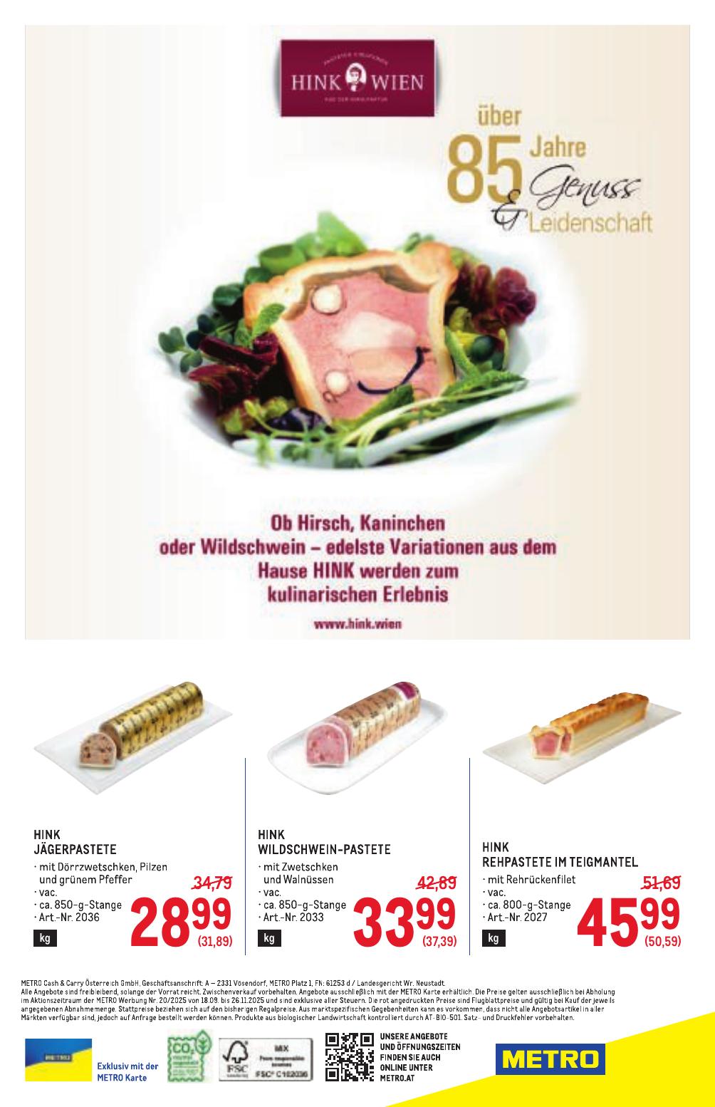 Metro Spezial flyer page