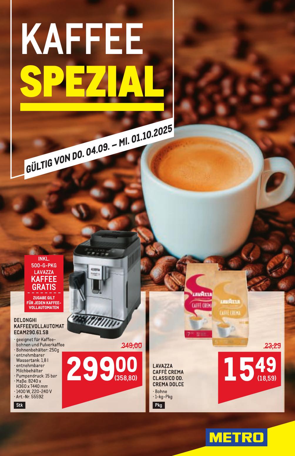 Metro Spezial flyer page