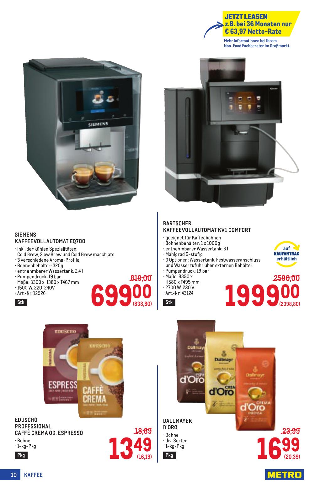 Metro Spezial flyer page