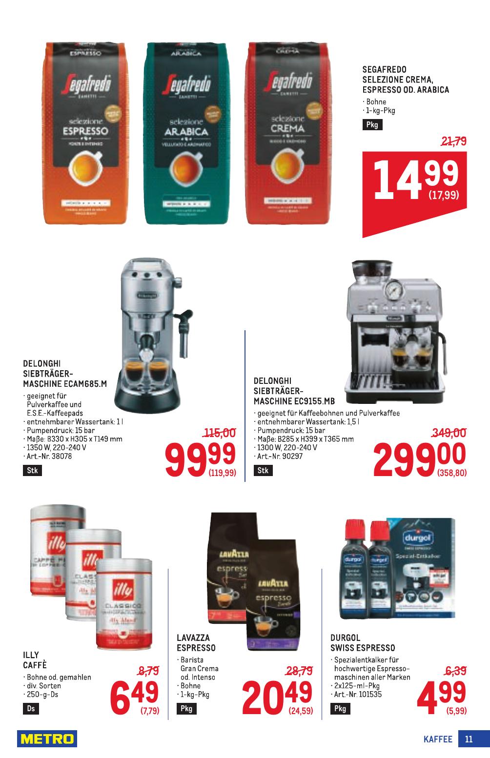 Metro Spezial flyer page