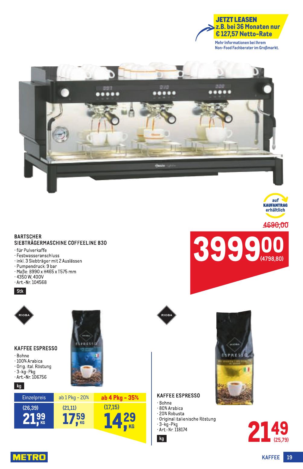 Metro Spezial flyer page