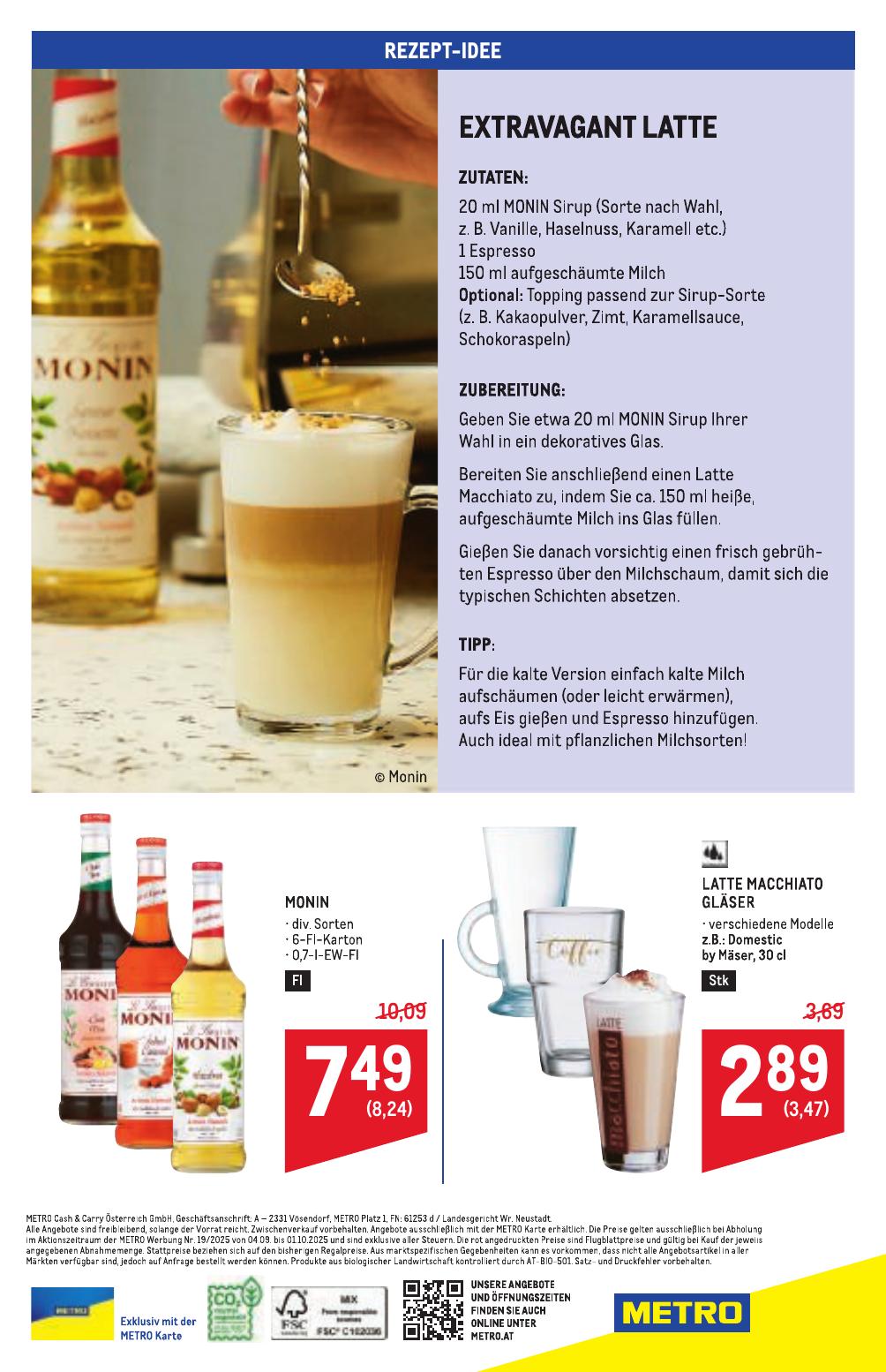 Metro Spezial flyer page