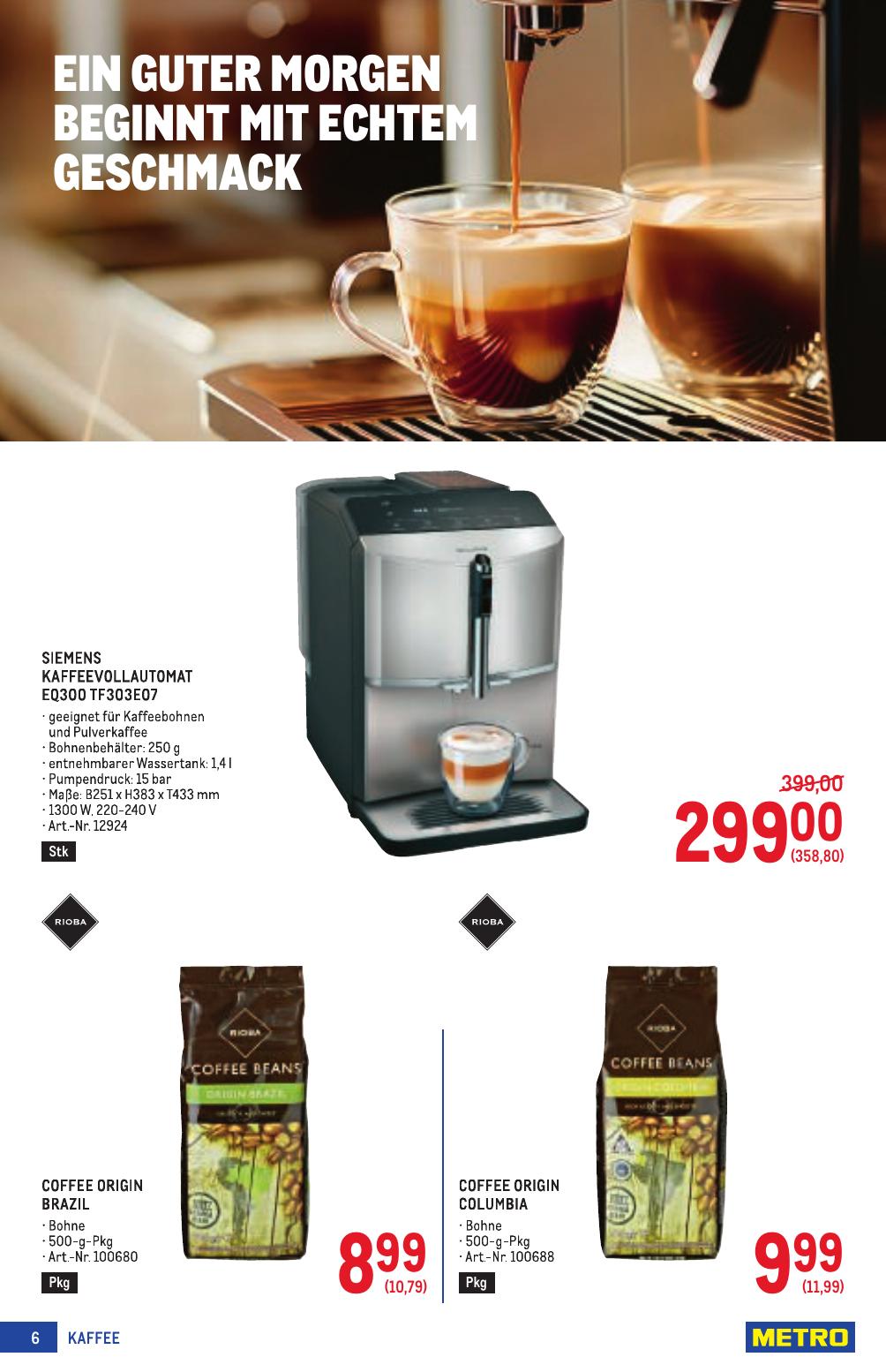 Metro Spezial flyer page