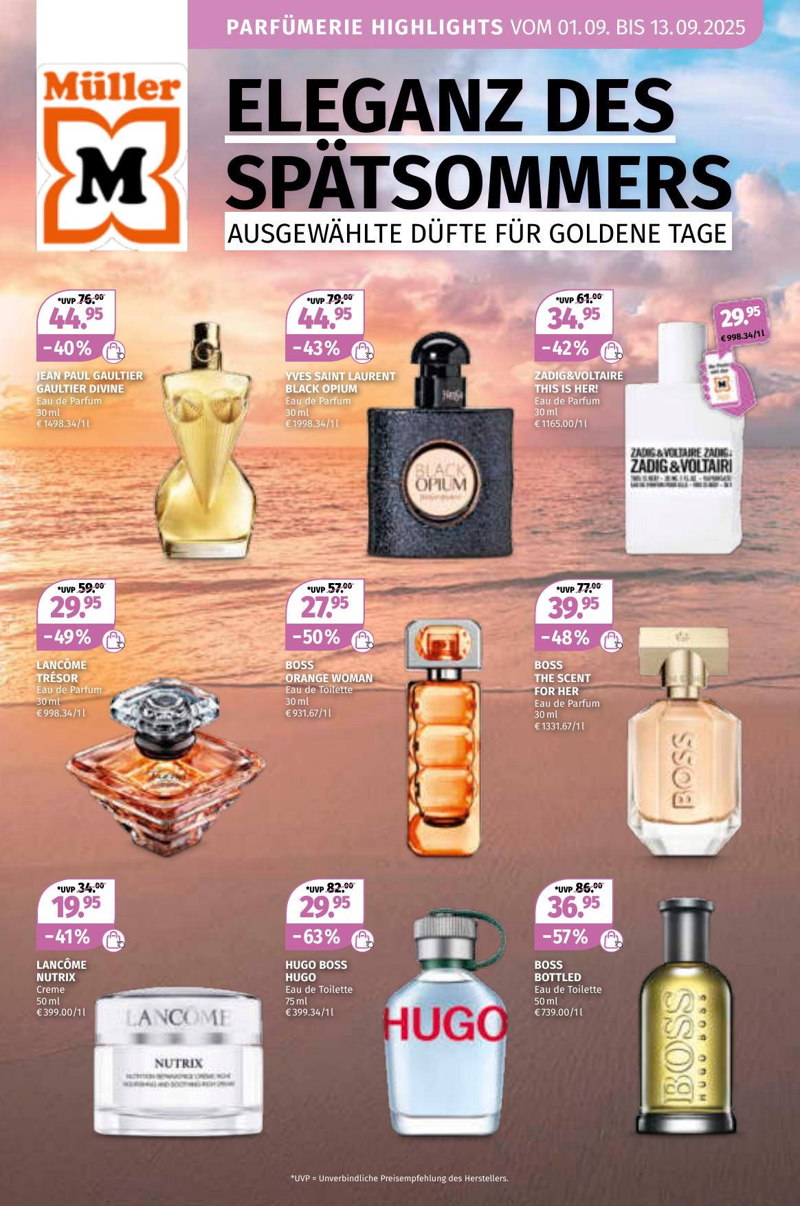 MÃ¼ller Parfumerie flyer page