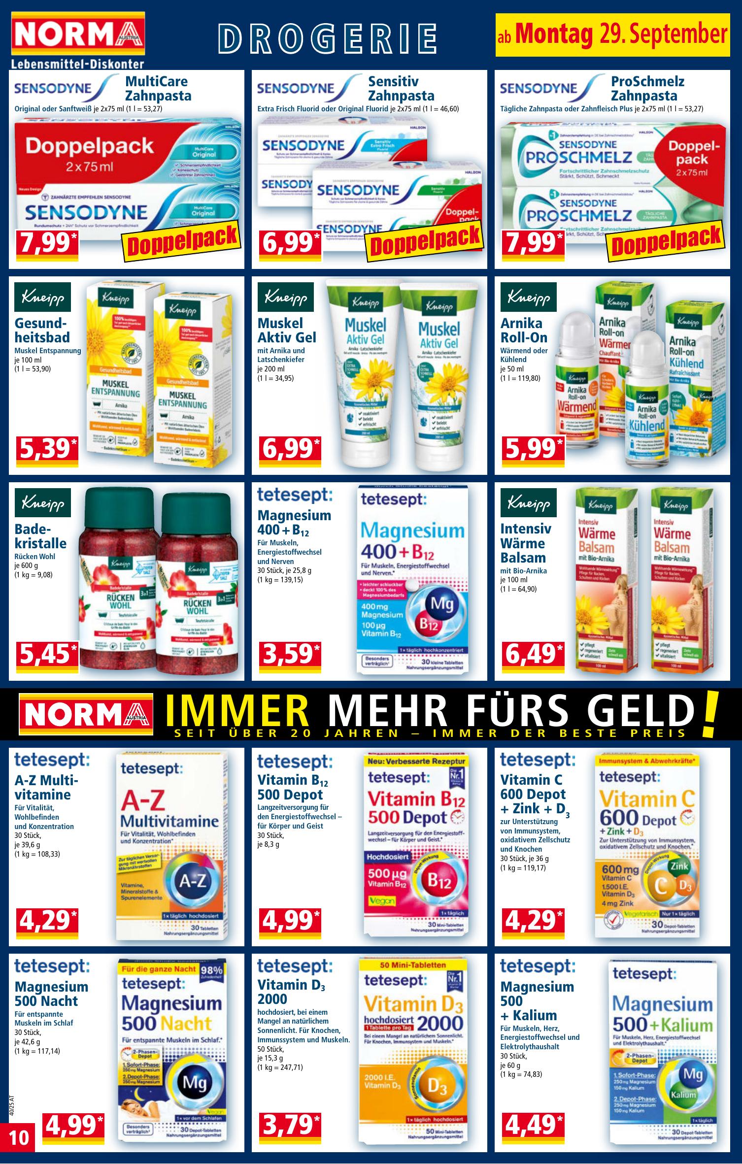 Norma flyer page