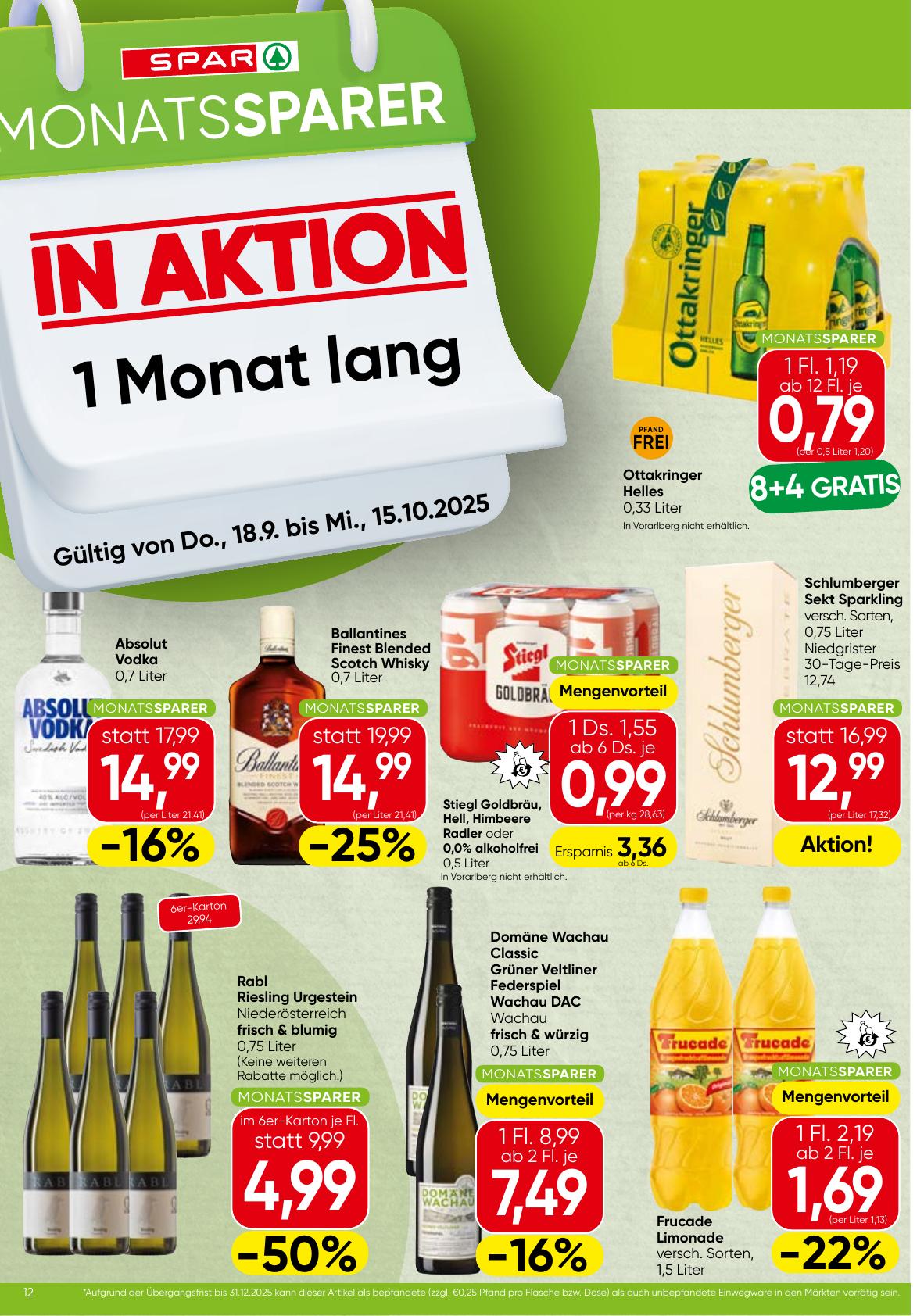 Spar Monatssparer flyer page