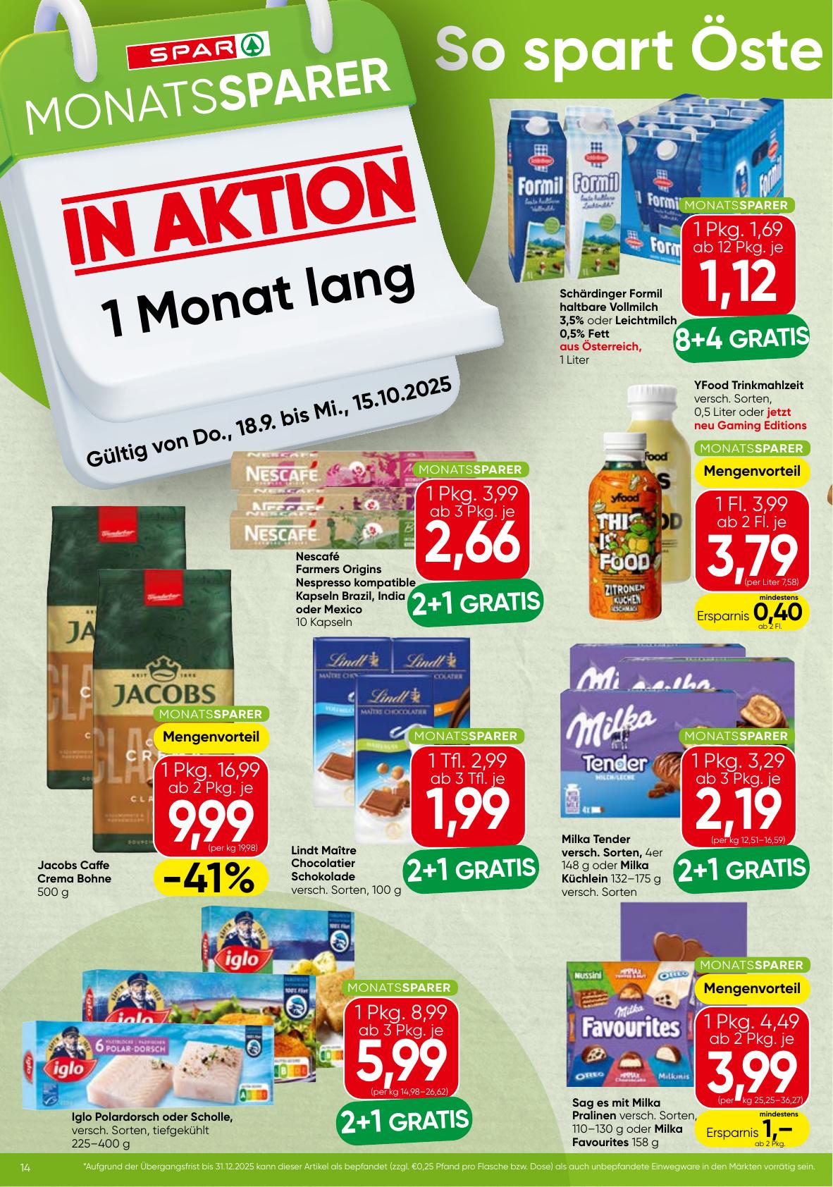 Spar Monatssparer flyer page