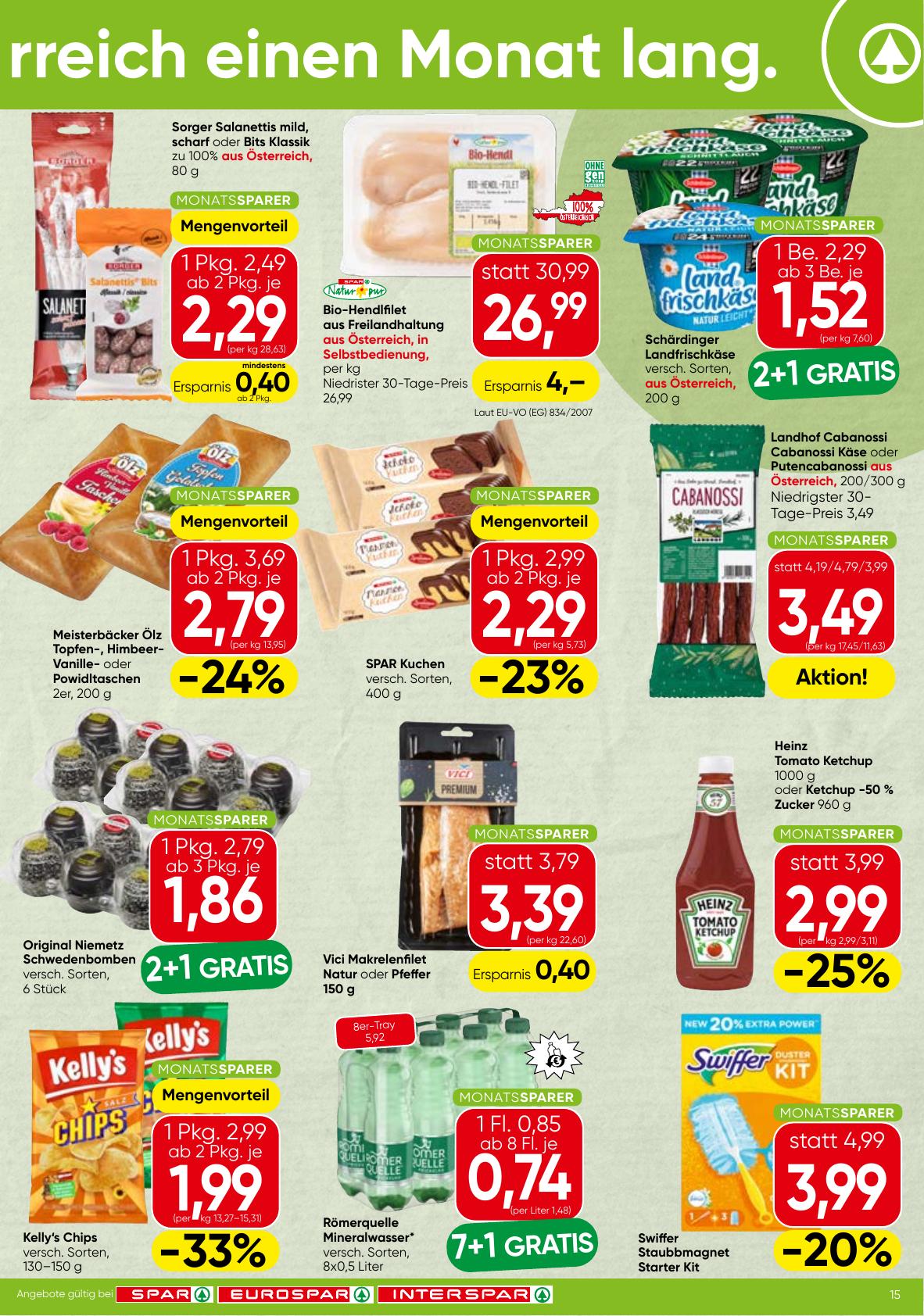 Spar Monatssparer flyer page