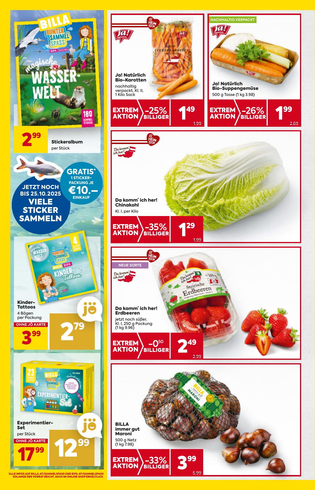 Billa flyer page