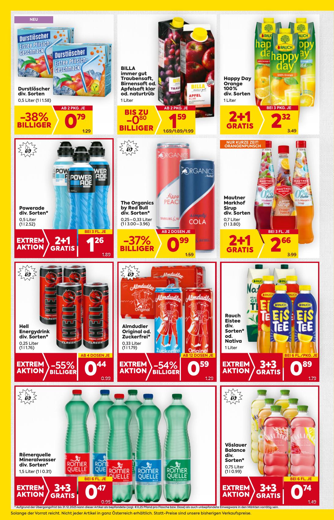 Billa flyer page