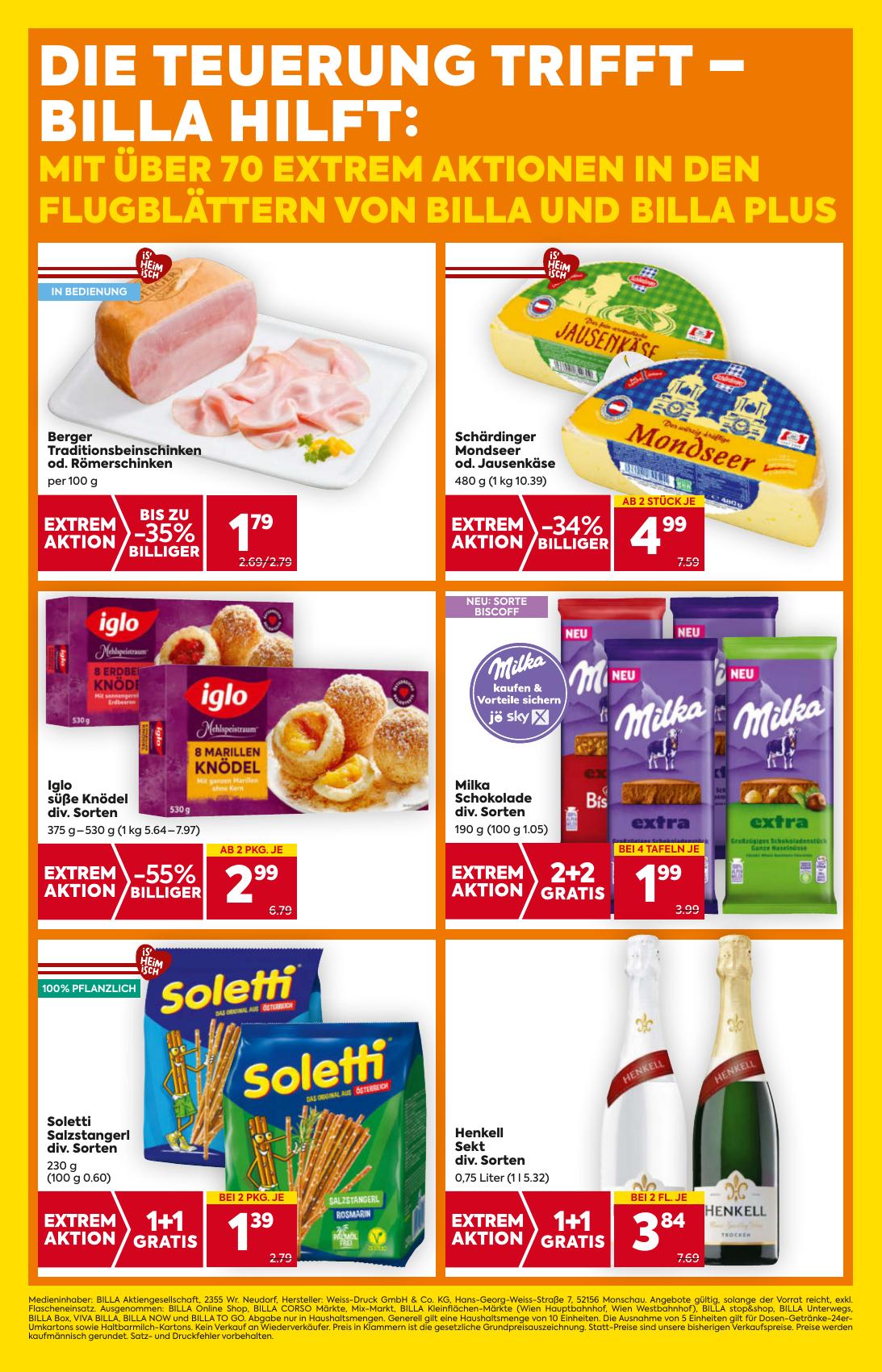 Billa flyer page