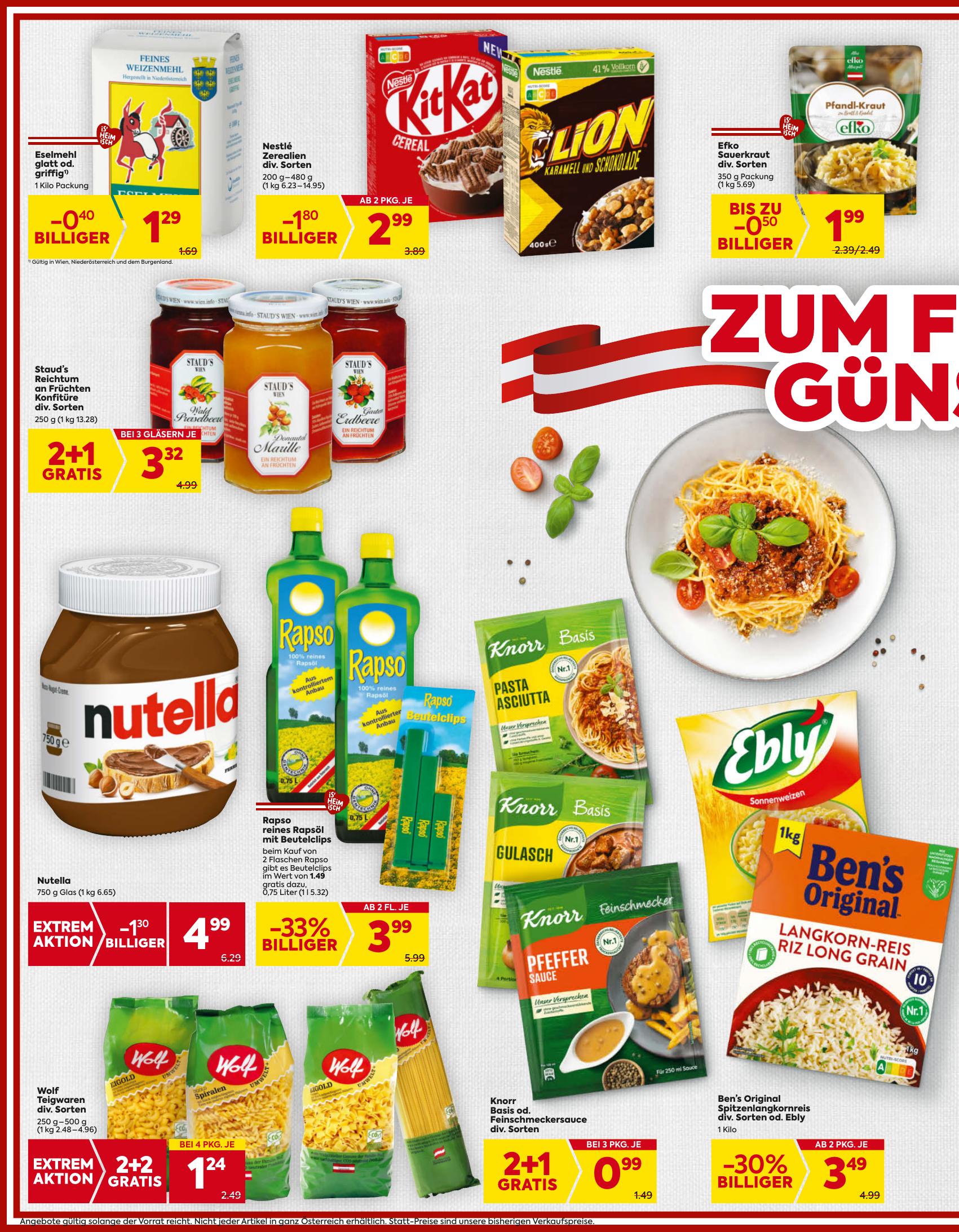 Billa flyer page