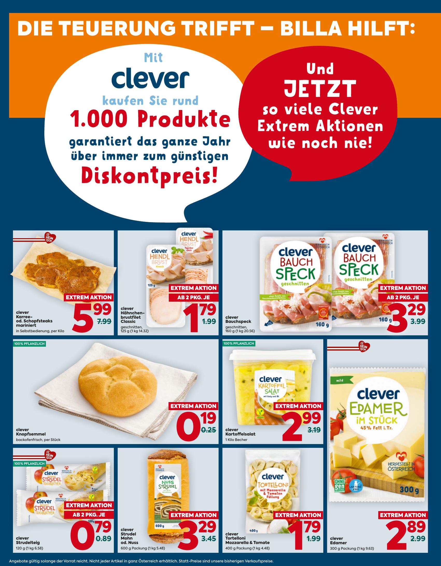 Billa flyer page