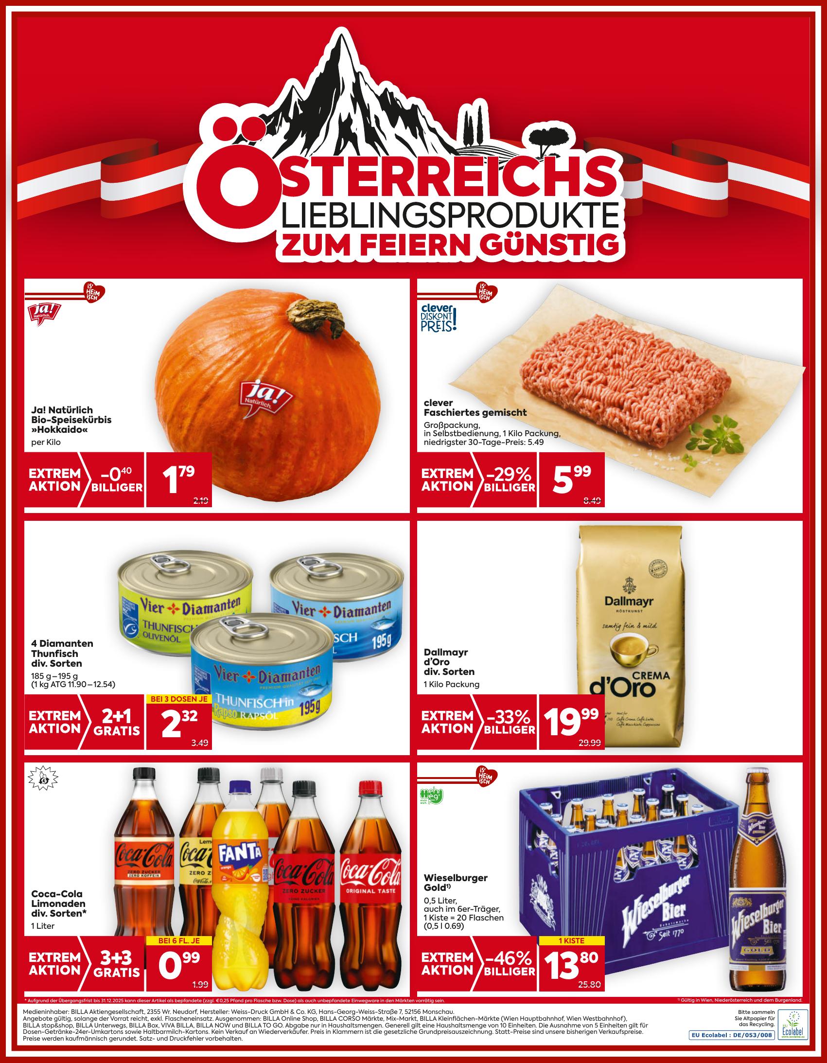 Billa flyer page