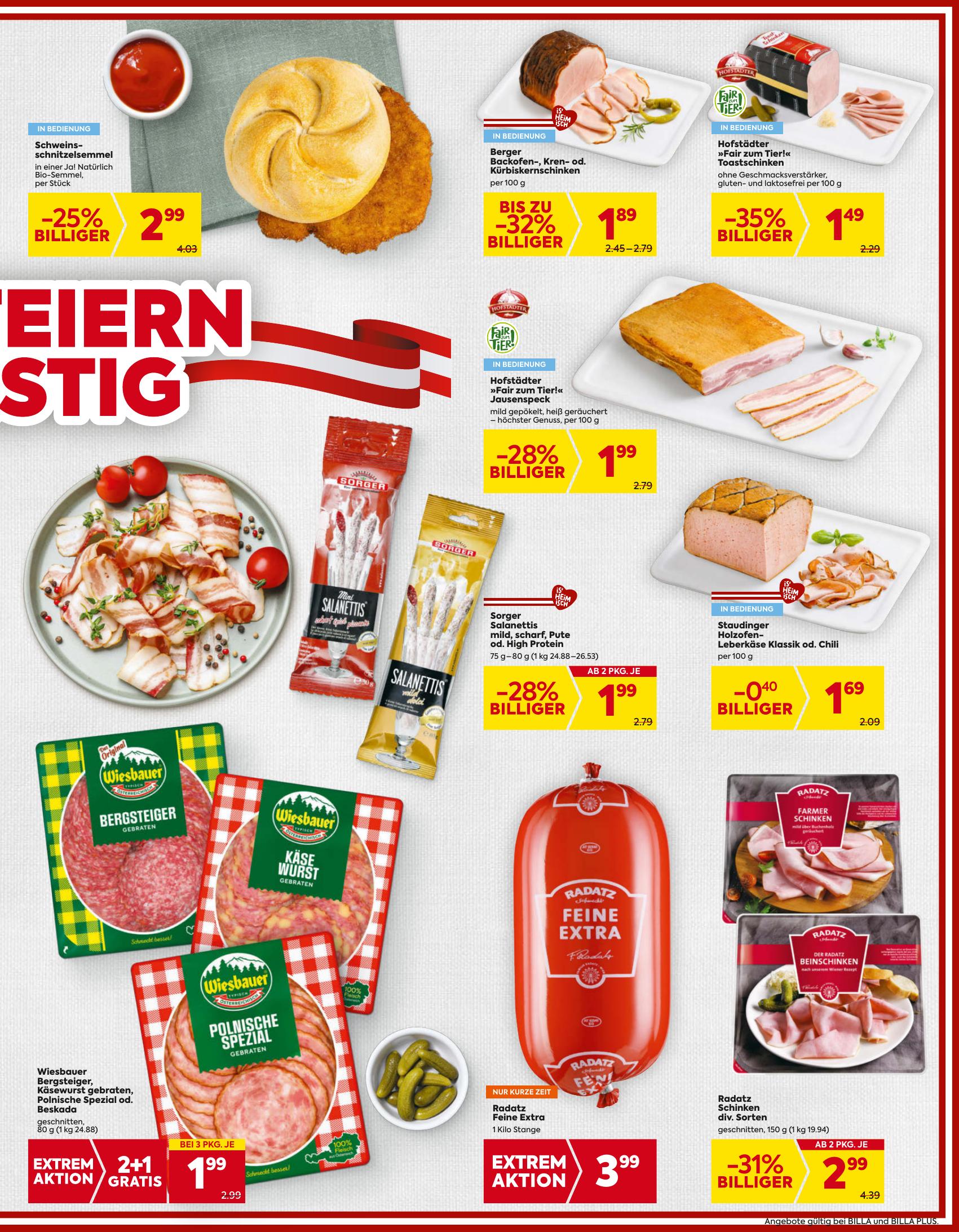 Billa flyer page