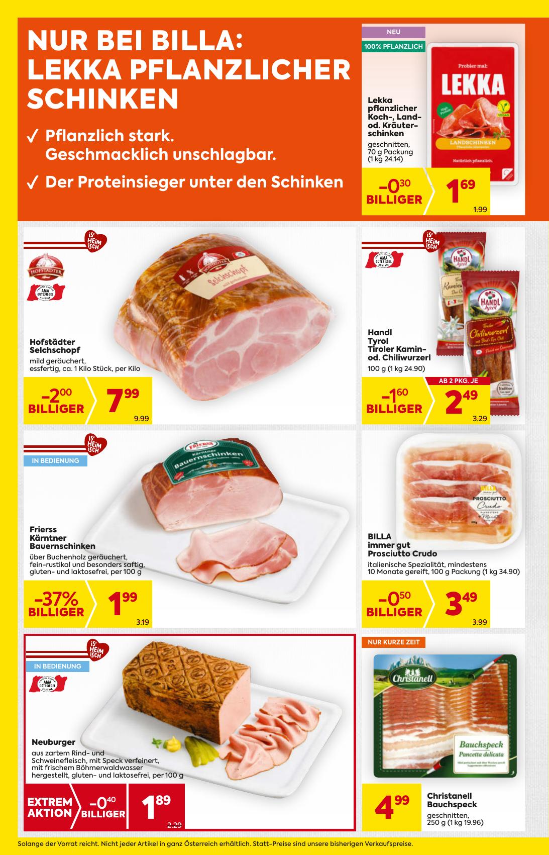 Billa flyer page