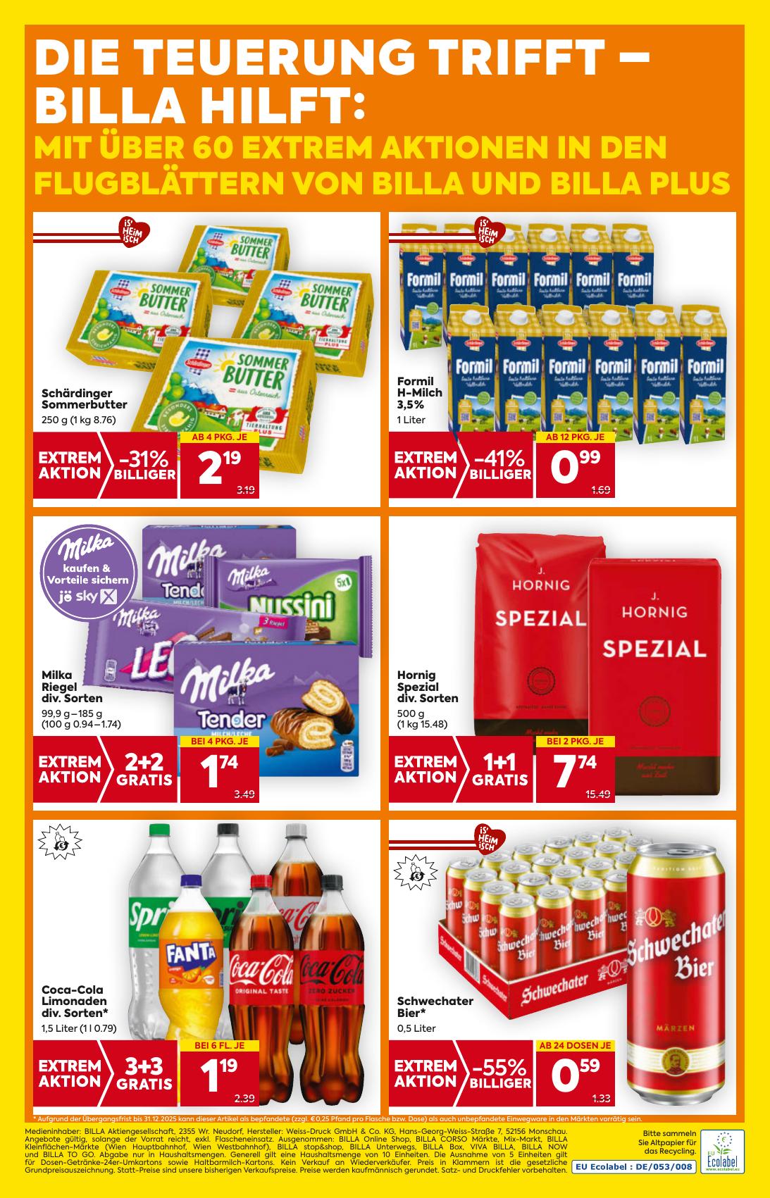 Billa flyer page