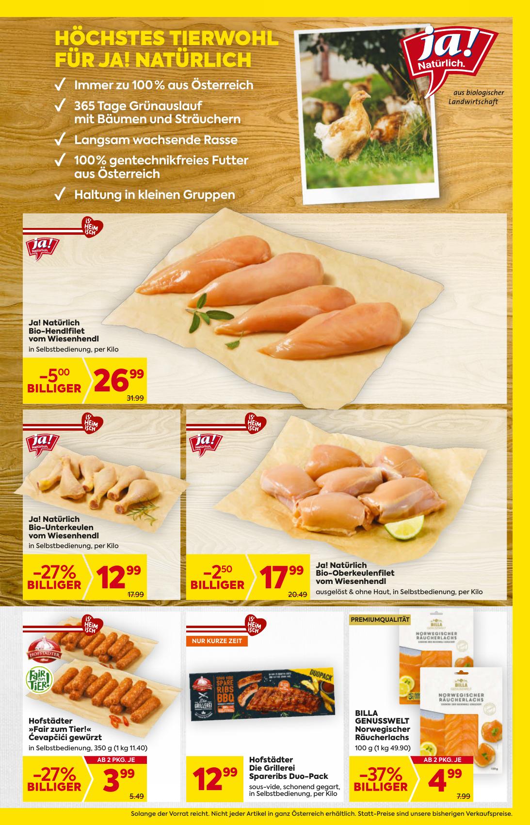 Billa flyer page