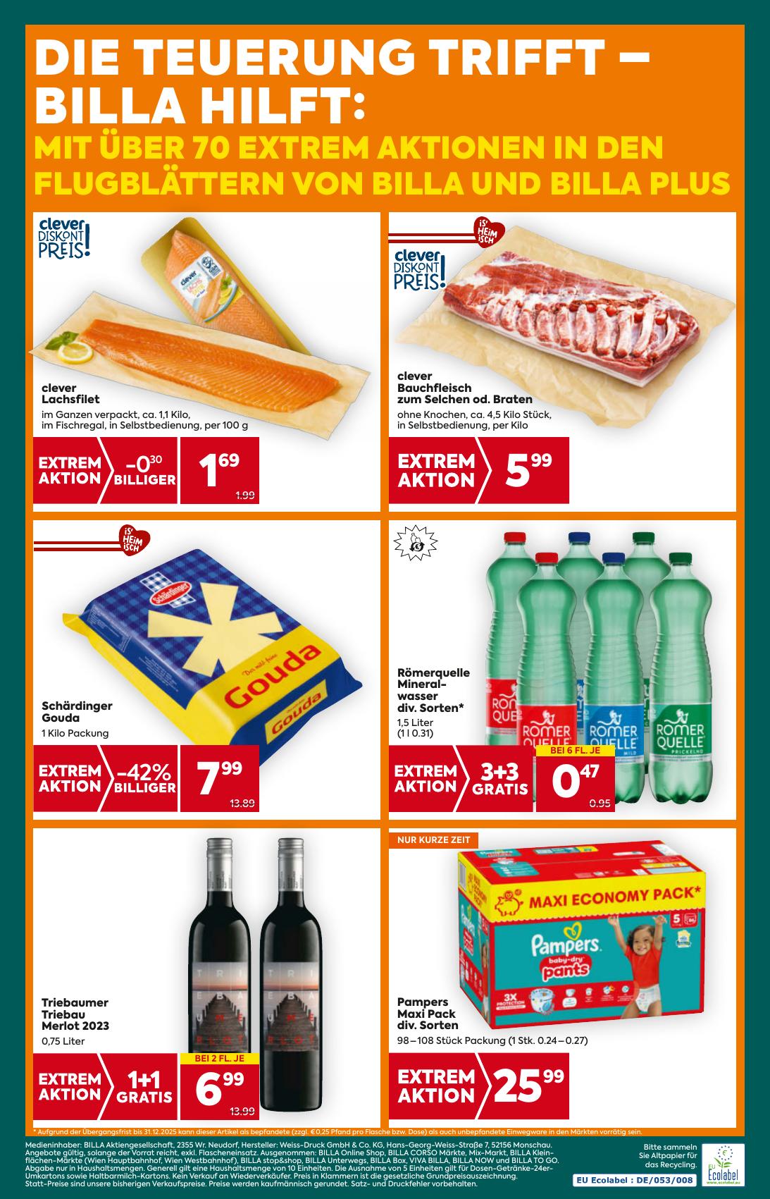 Billa Plus flyer page