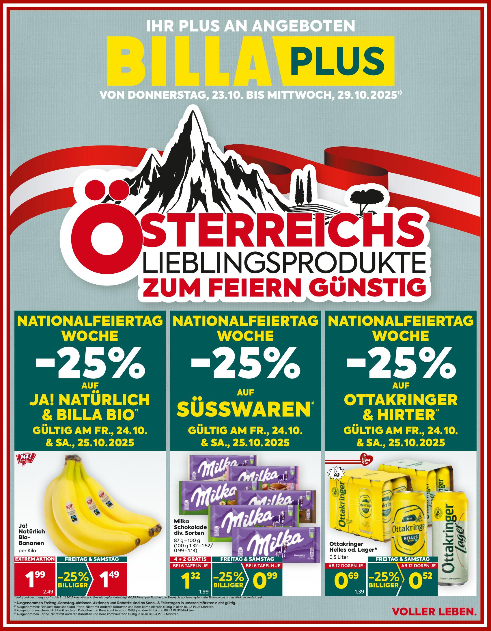 Billa Plus flyer page