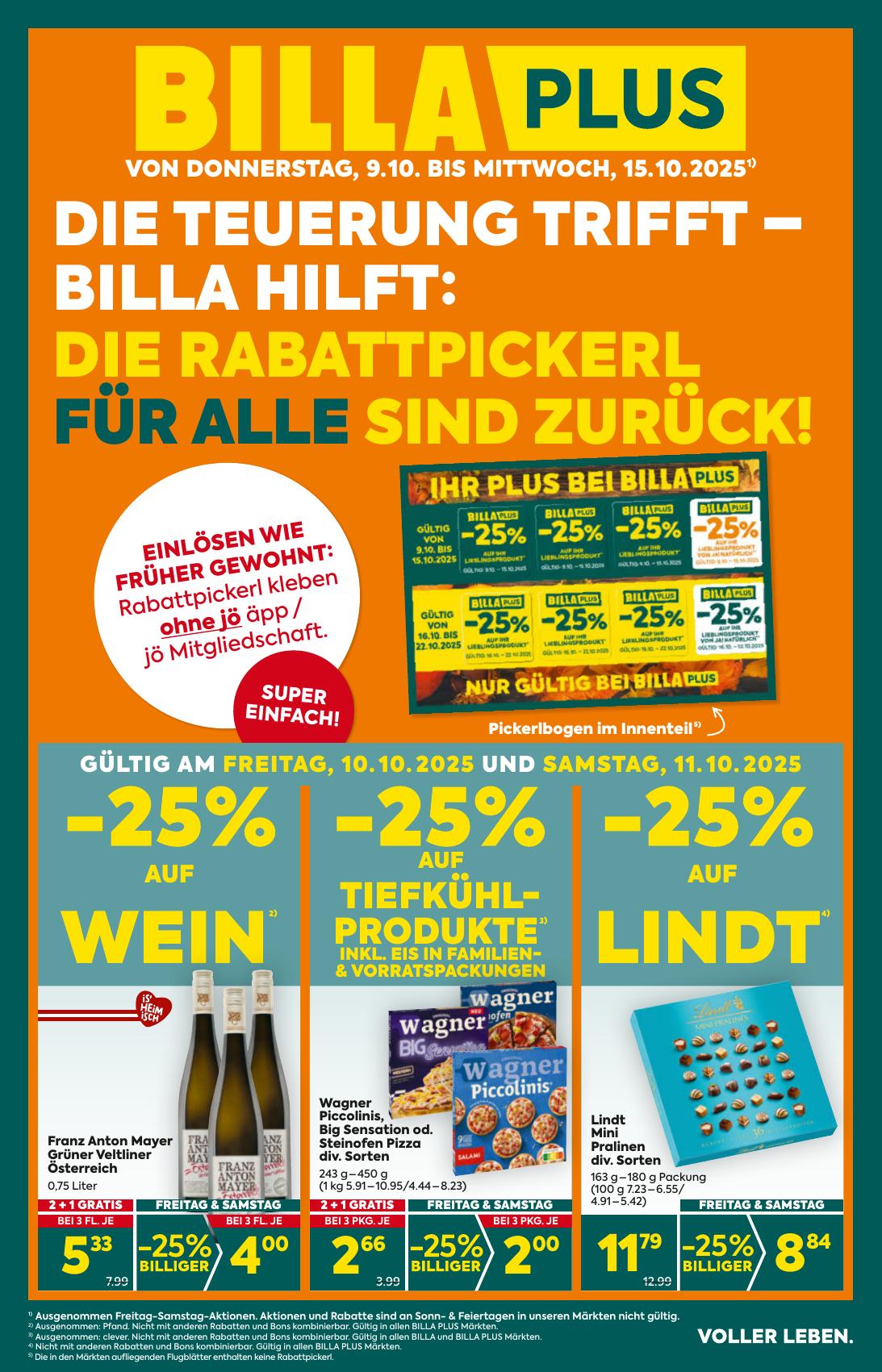 Billa Plus flyer page