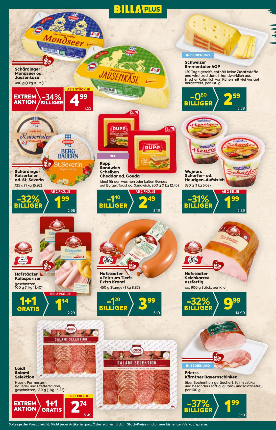 Billa Plus flyer page