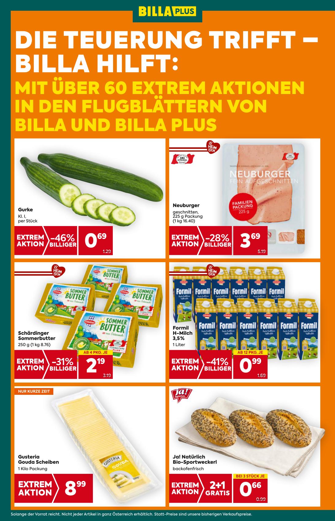 Billa Plus flyer page