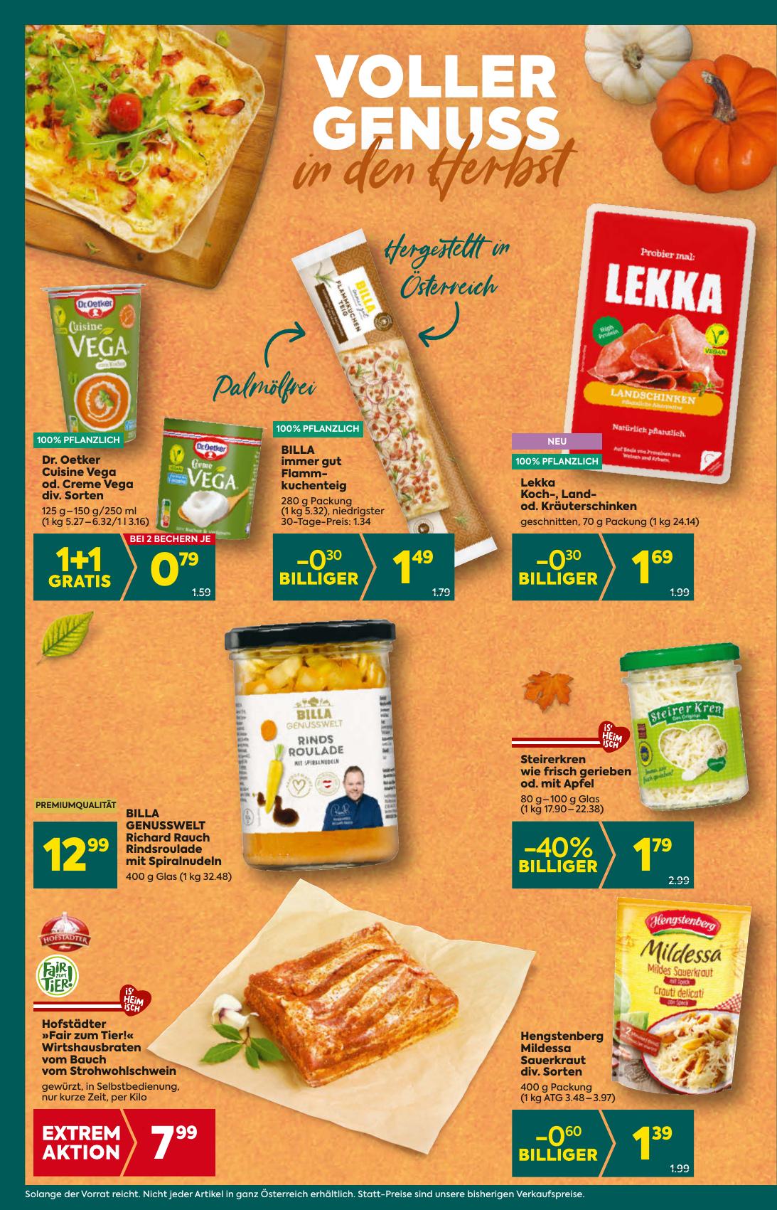Billa Plus flyer page