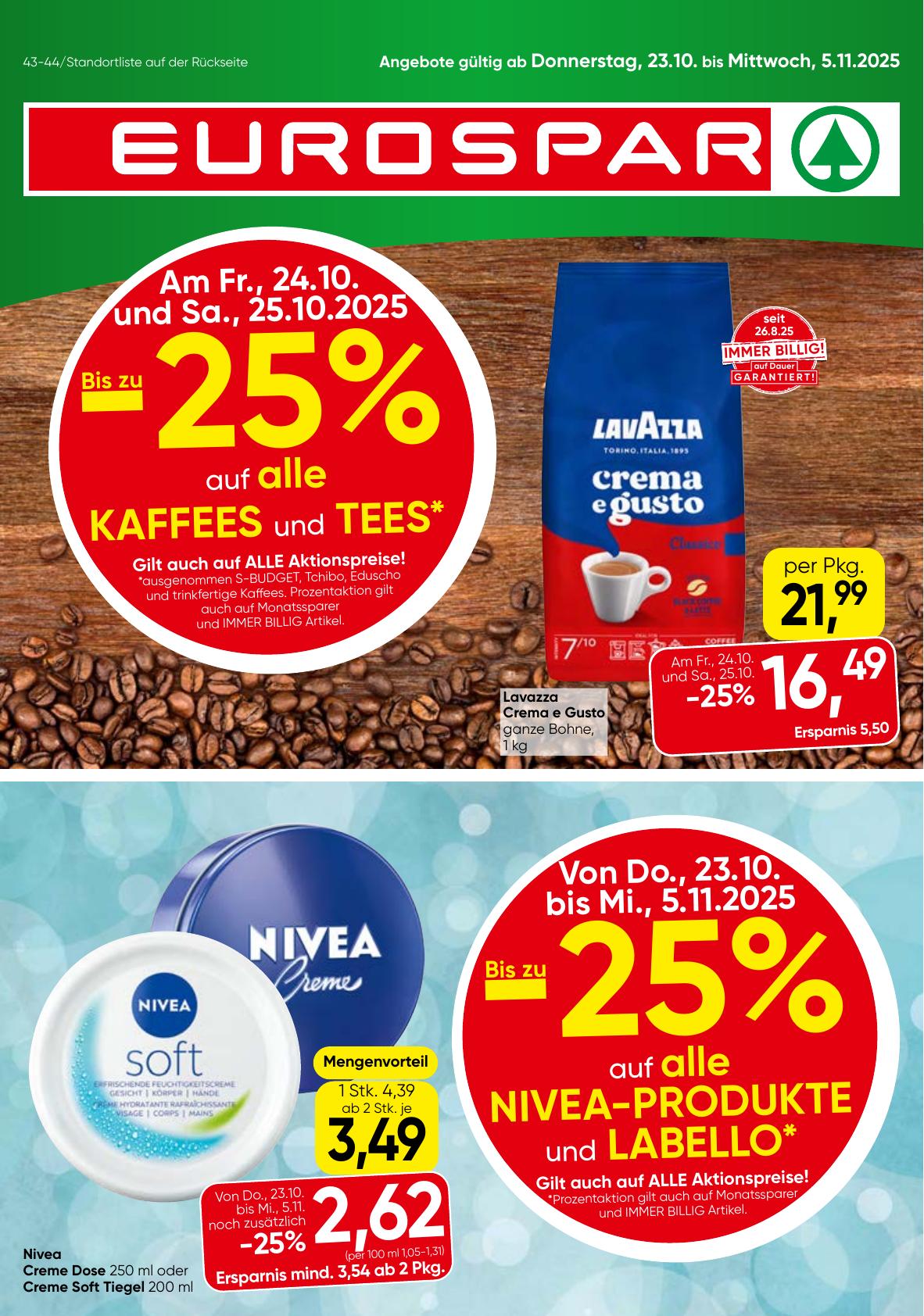 Eurospar flyer page