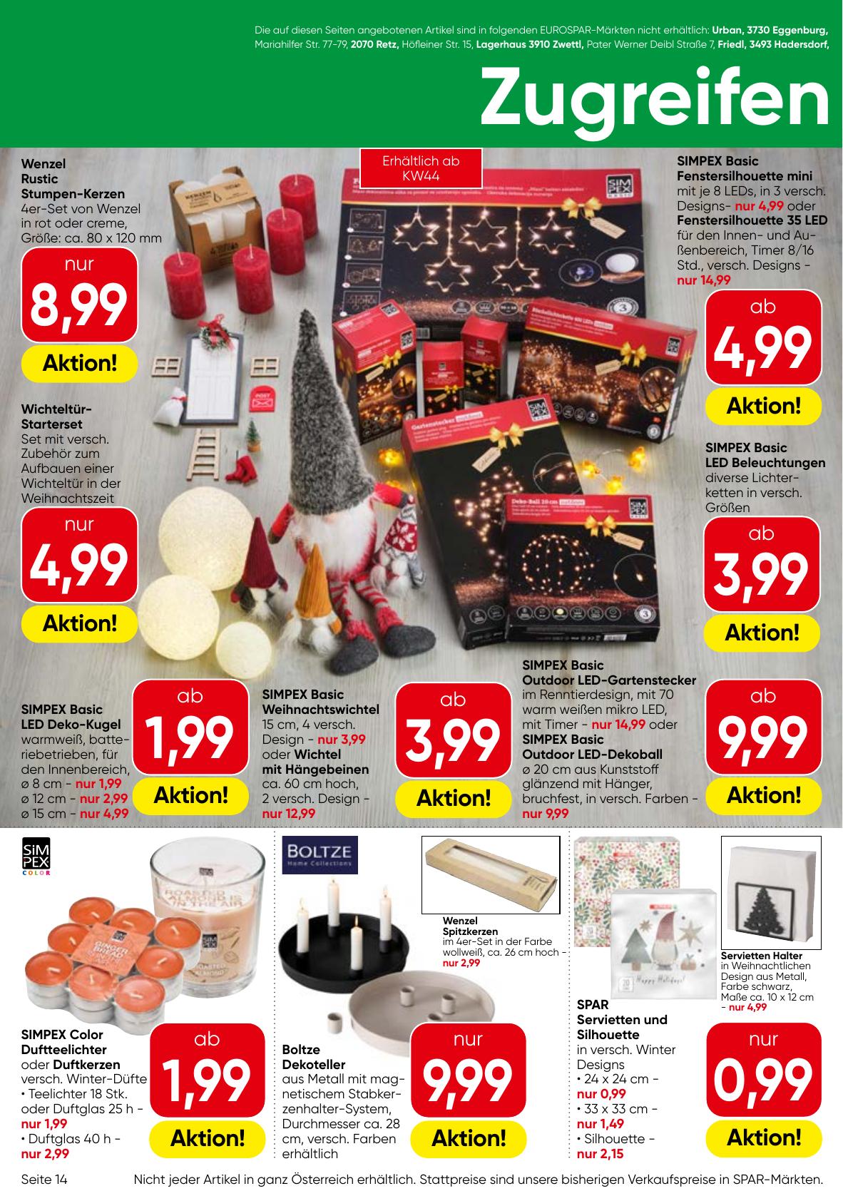 Eurospar flyer page