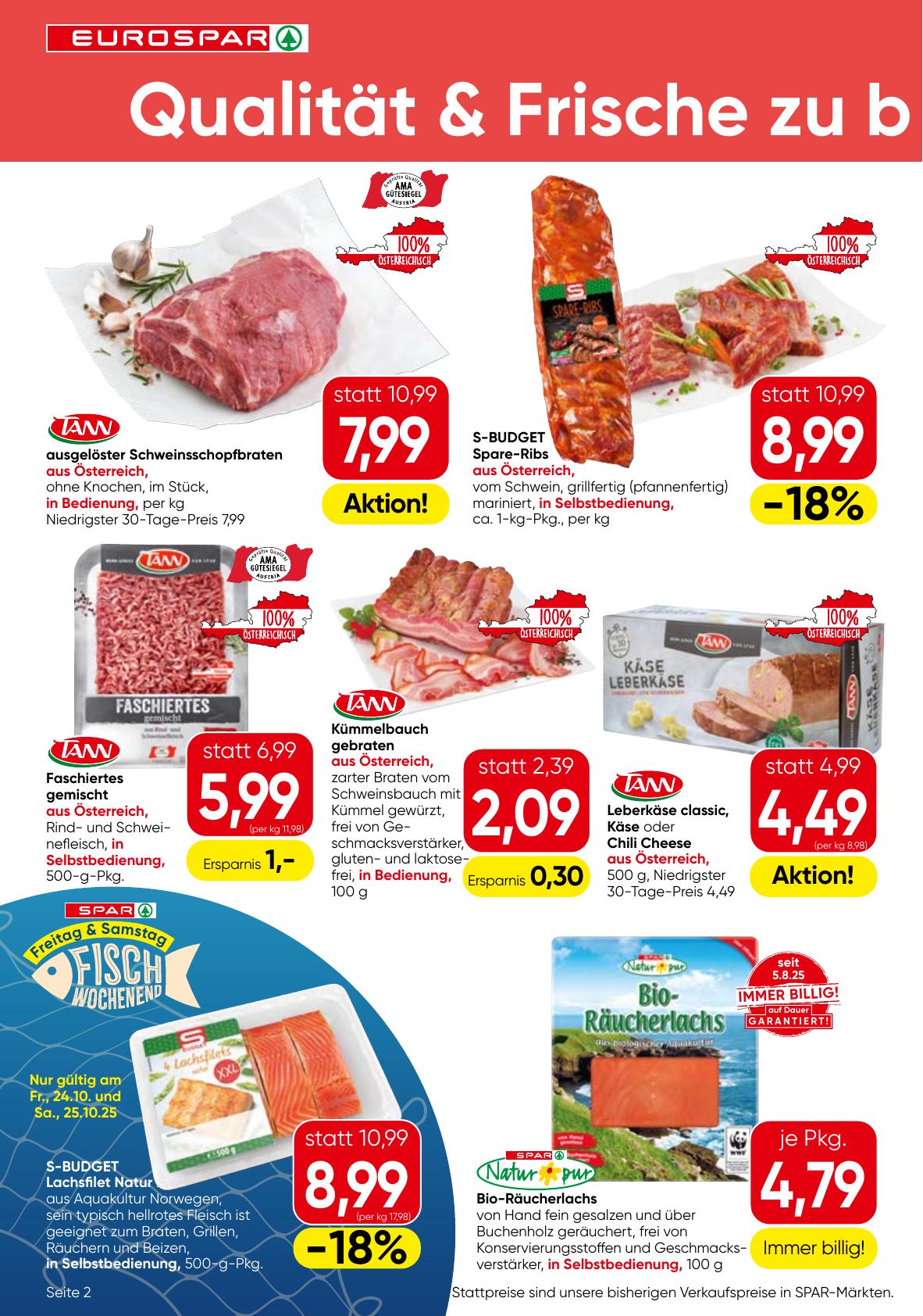 Eurospar flyer page