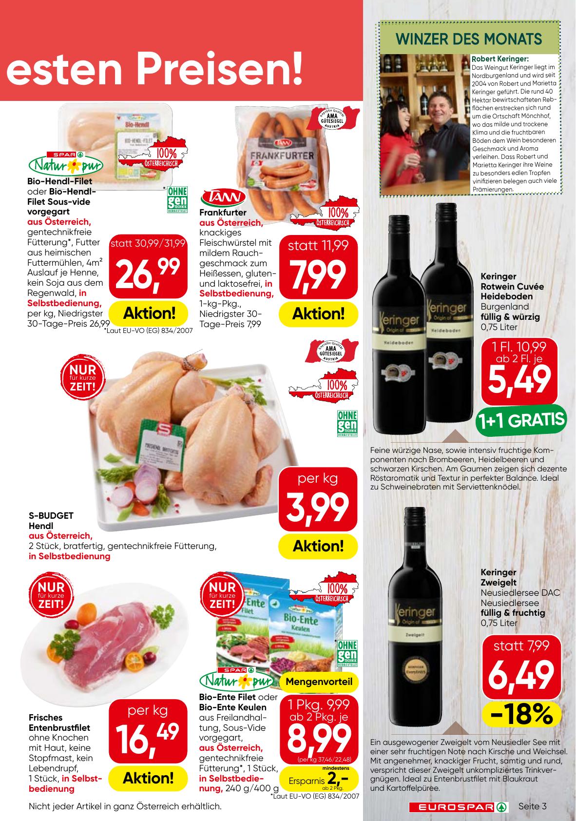 Eurospar flyer page