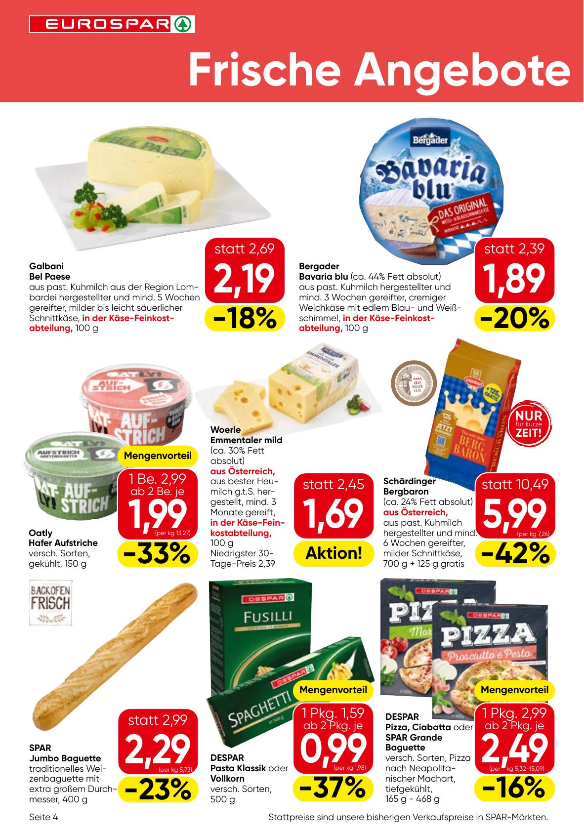 Eurospar flyer page