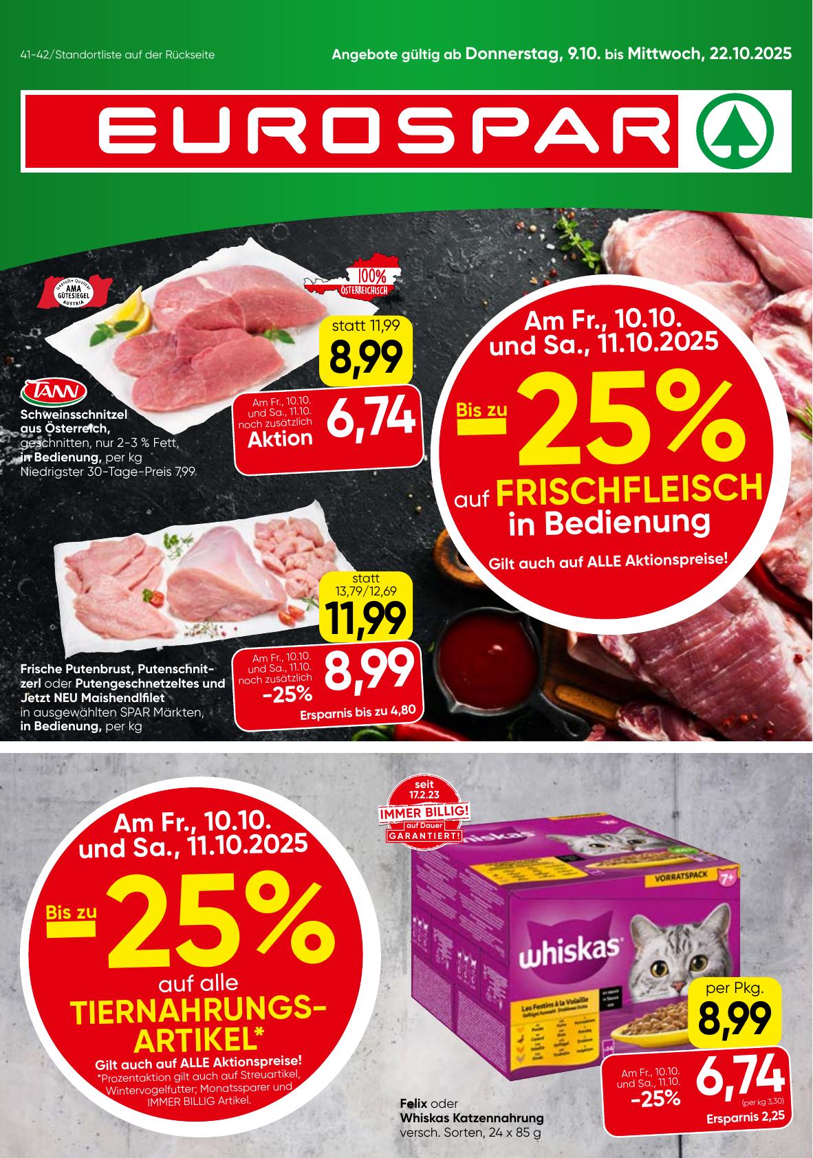 Eurospar flyer page