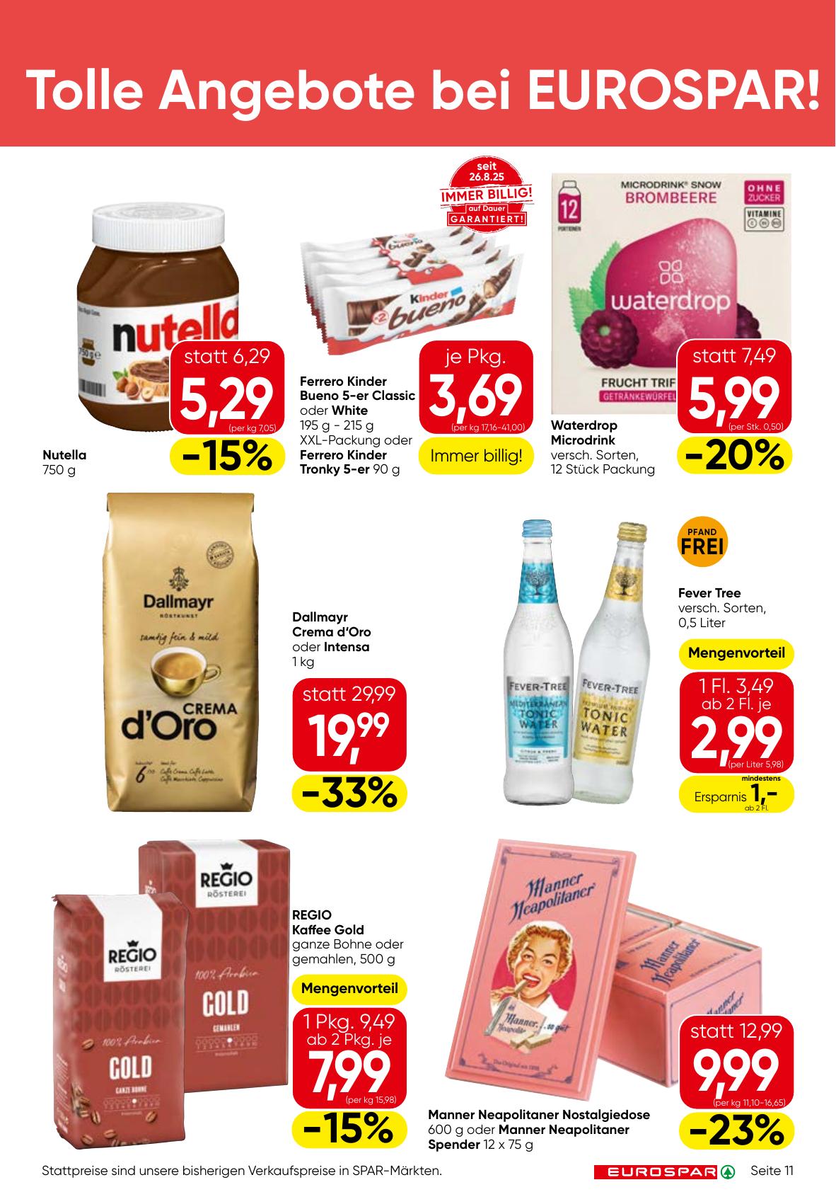 Eurospar flyer page