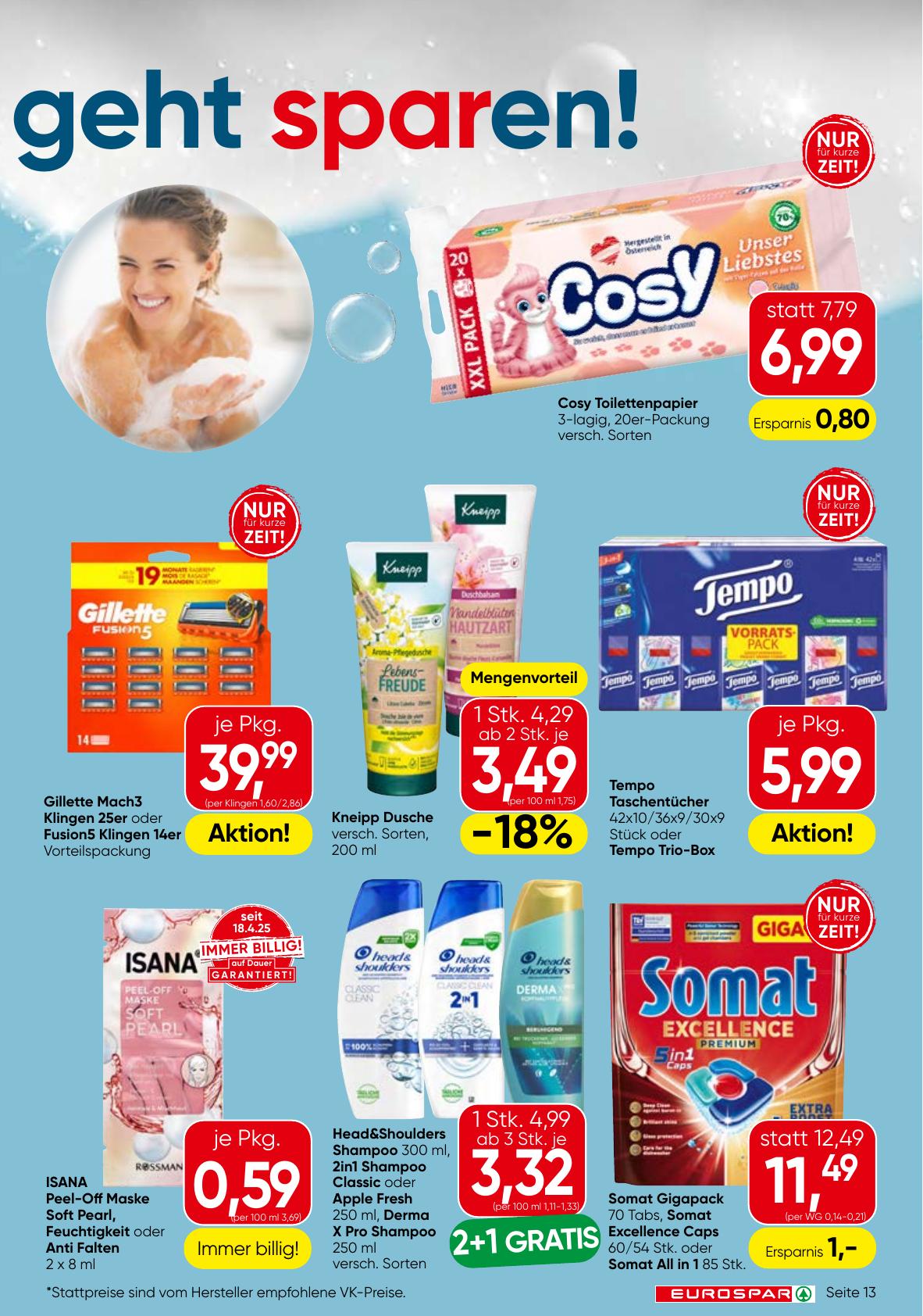 Eurospar flyer page