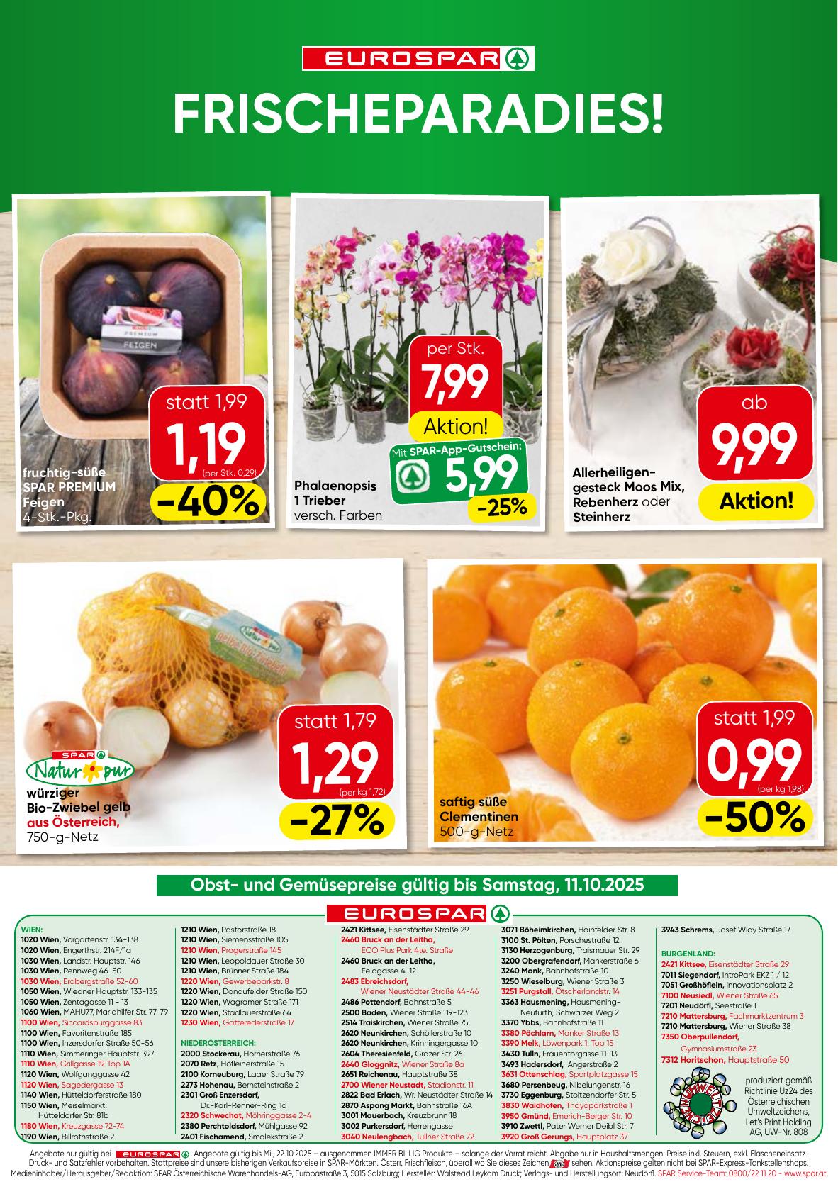Eurospar flyer page