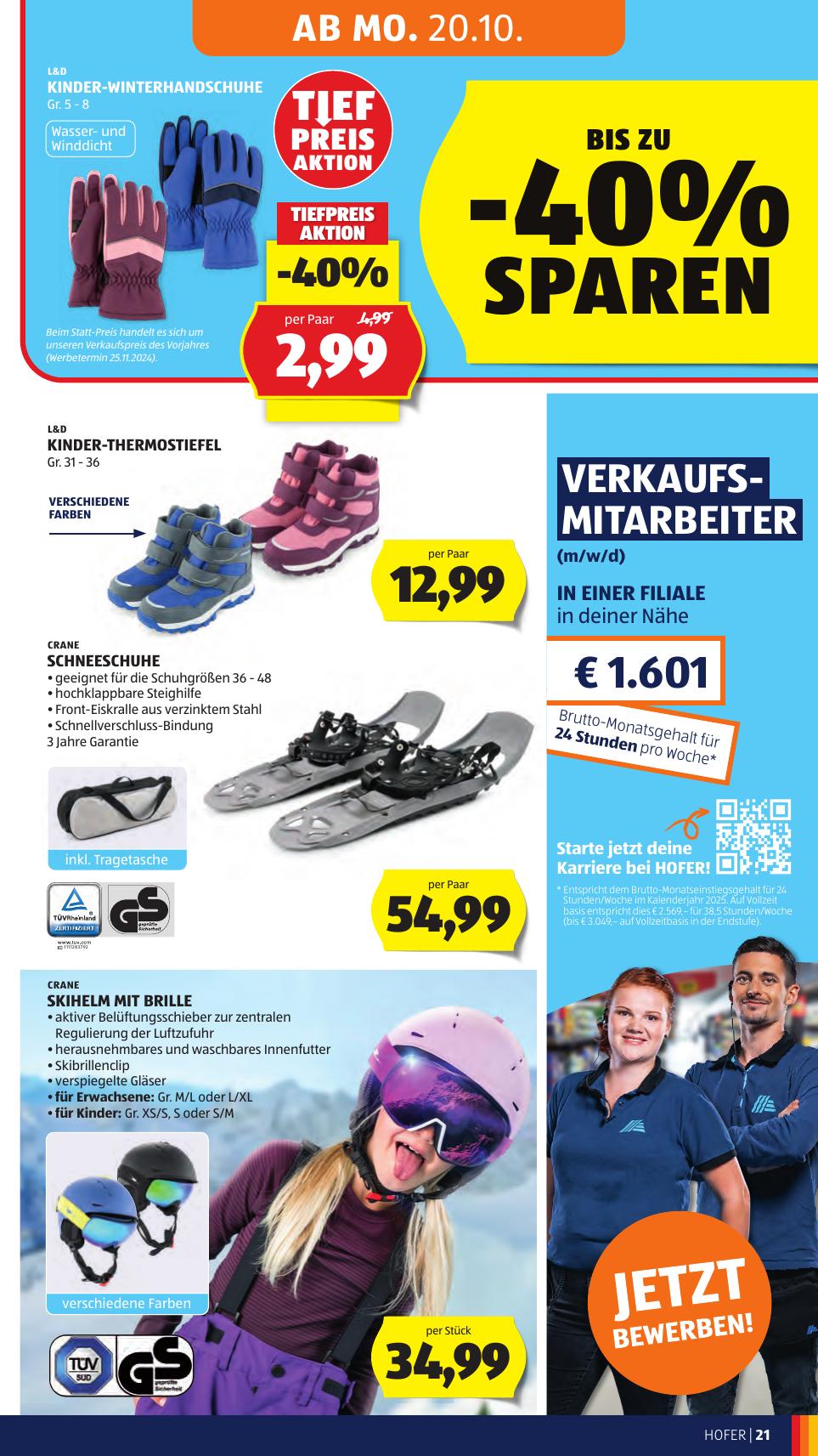 Hofer flyer page