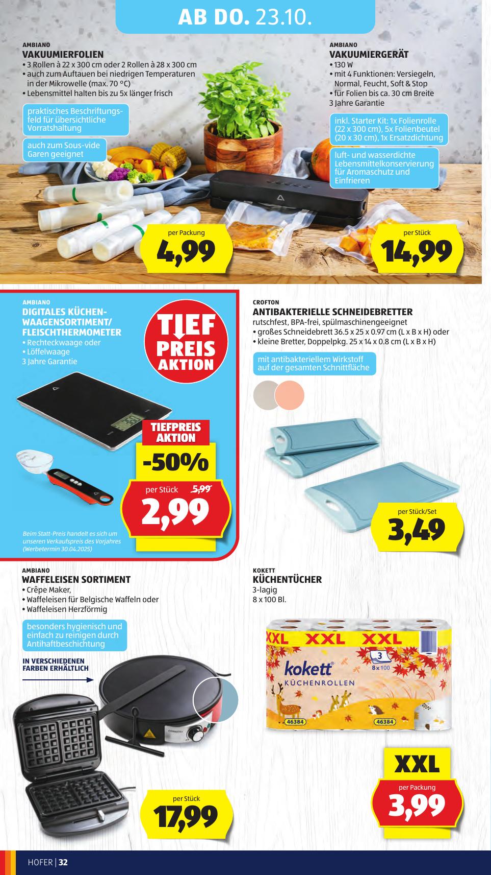Hofer flyer page