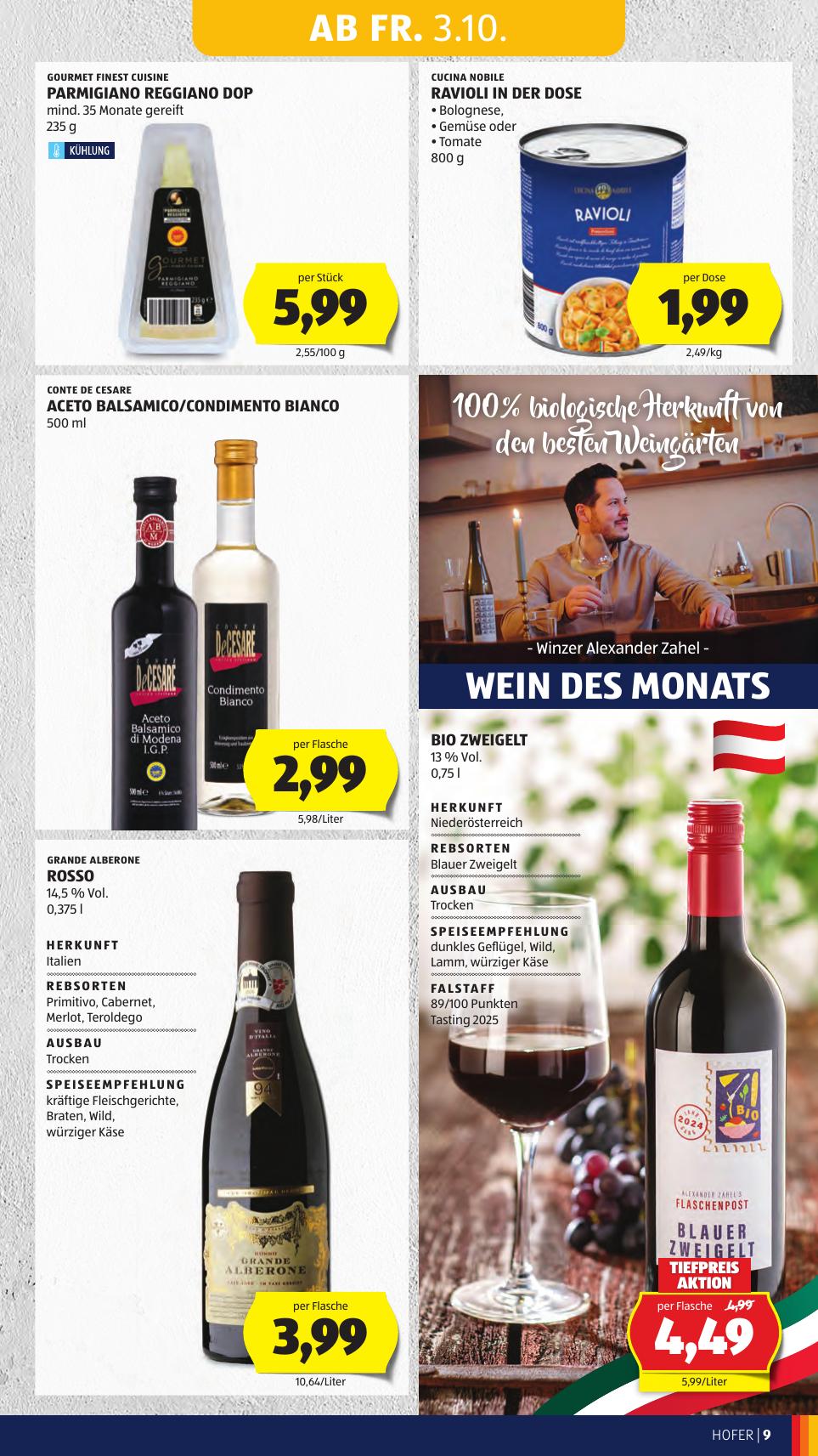 Hofer flyer page