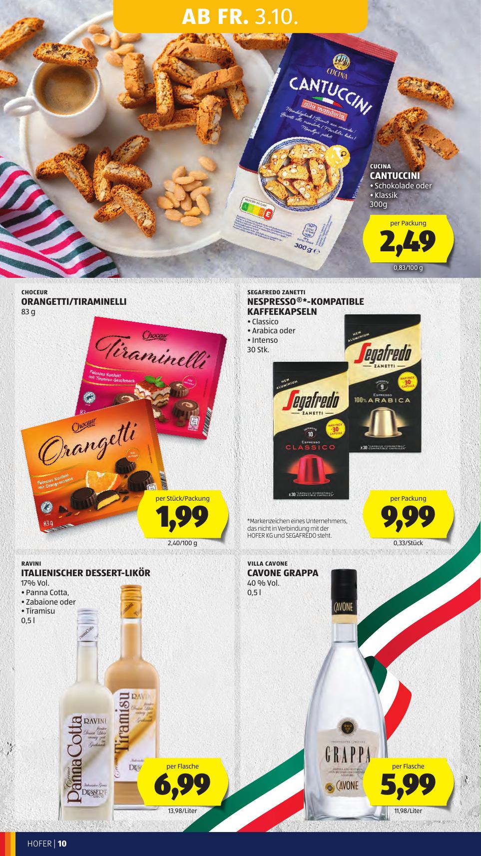 Hofer flyer page