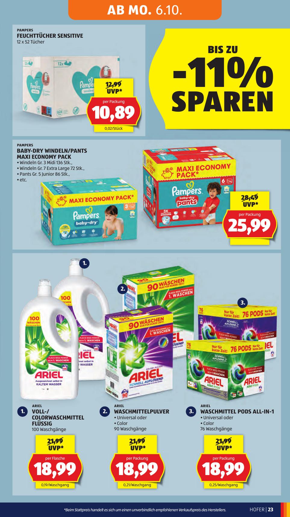 Hofer flyer page