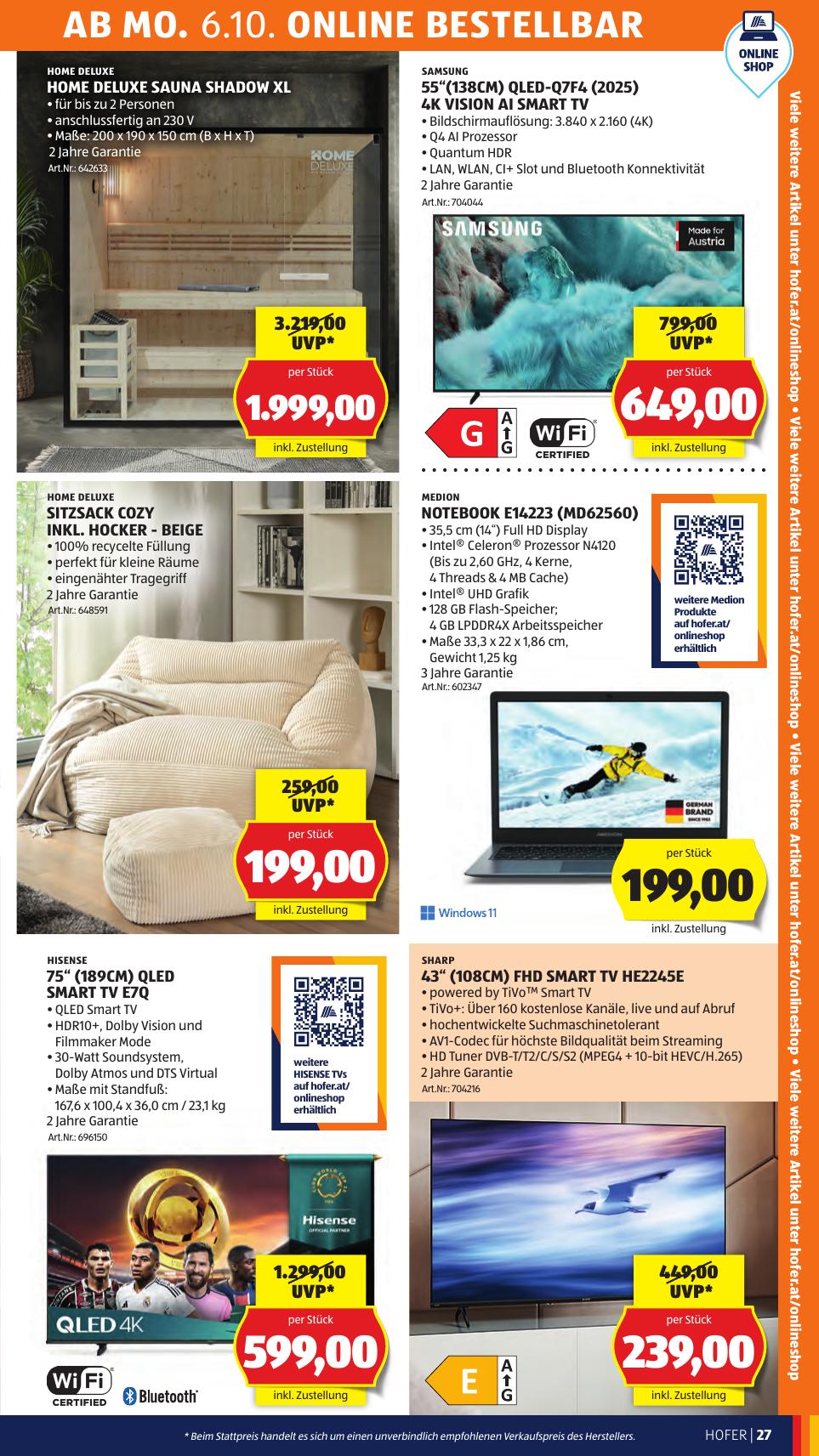 Hofer flyer page