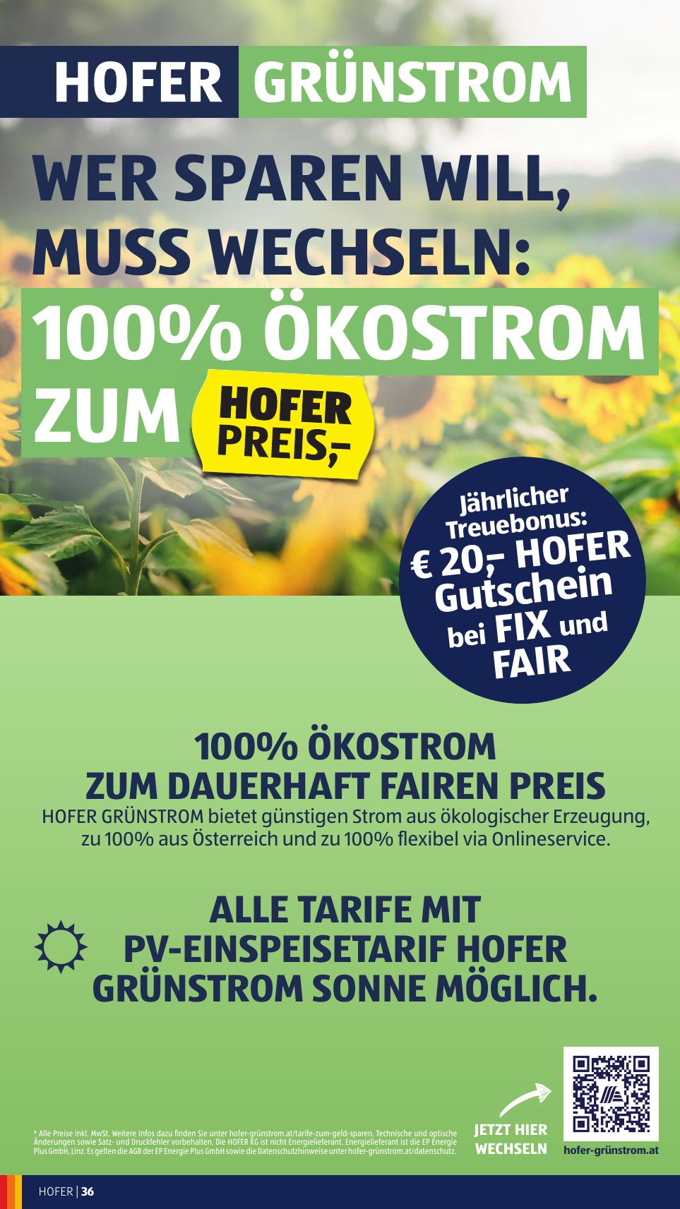 Hofer flyer page