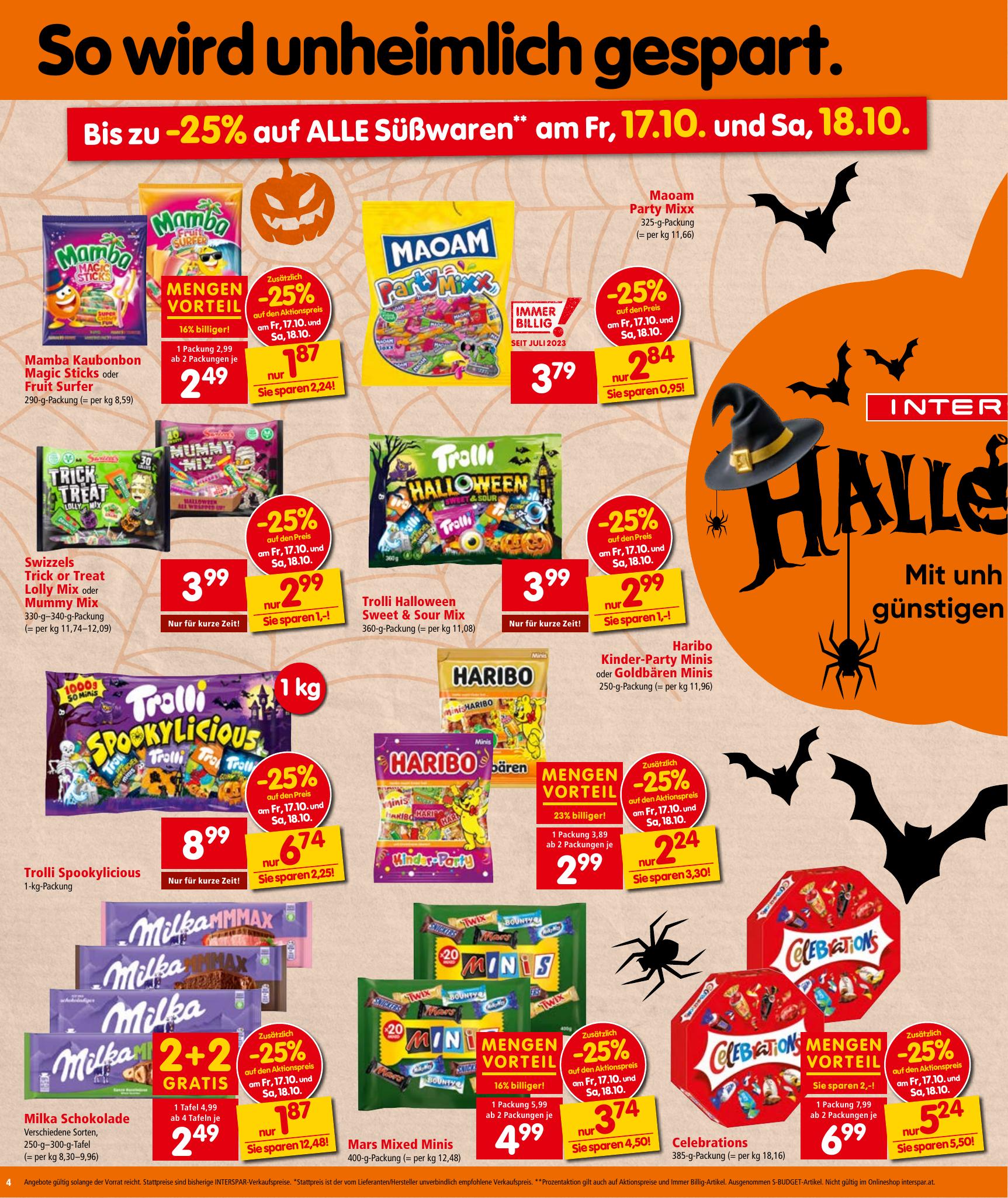 Interspar flyer page