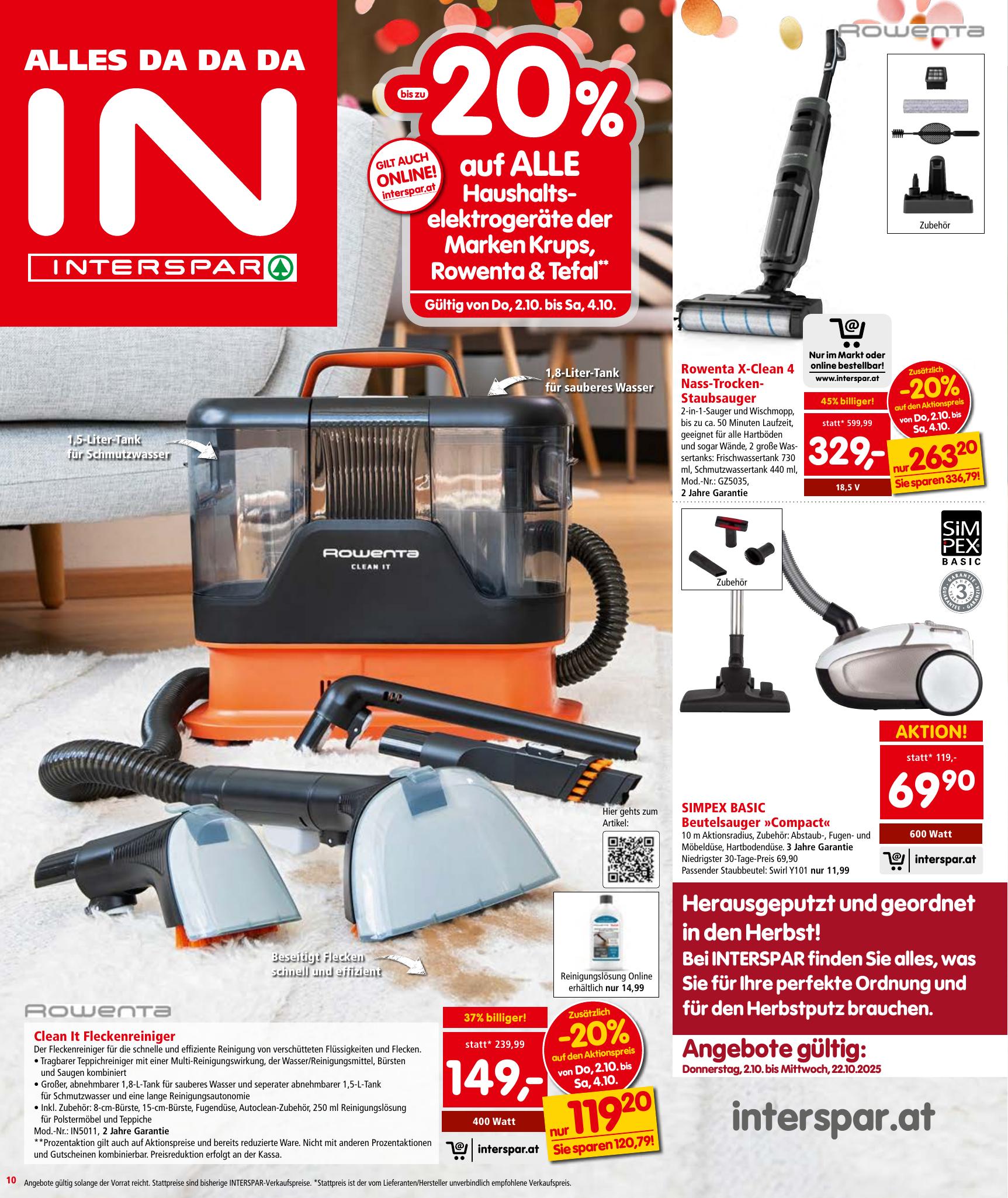 Interspar flyer page