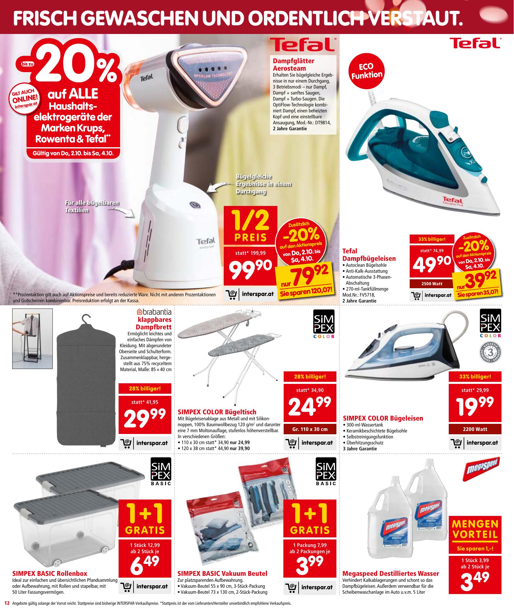Interspar flyer page