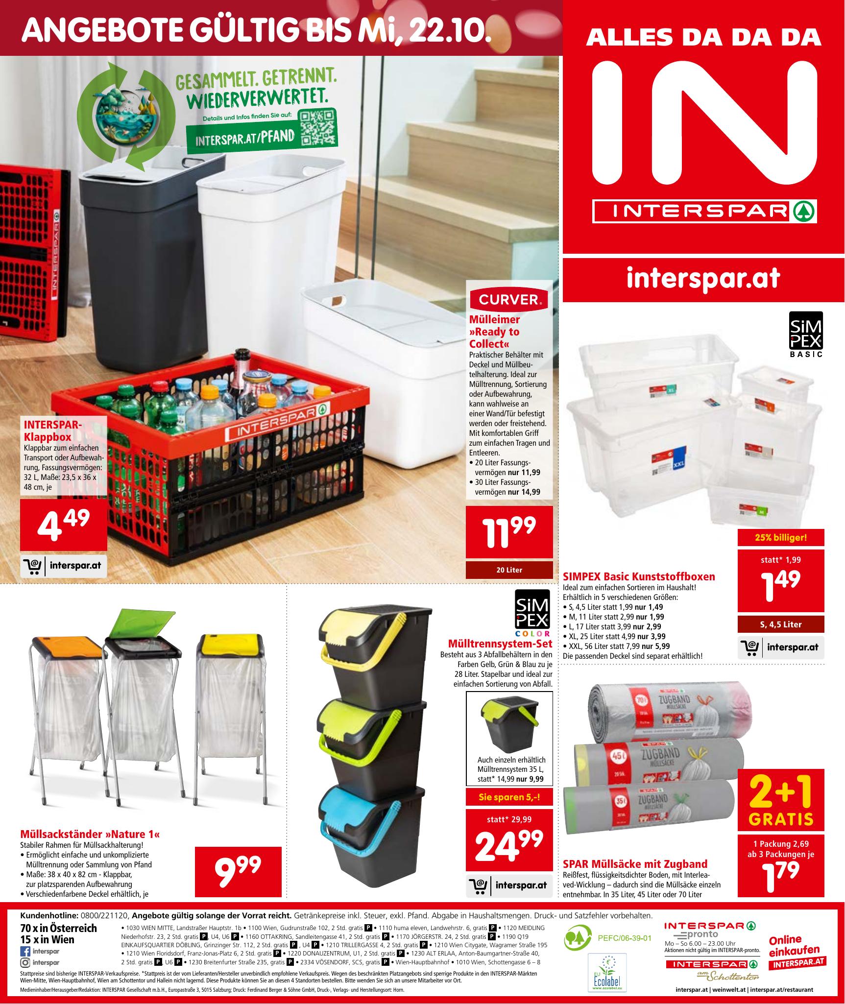 Interspar flyer page